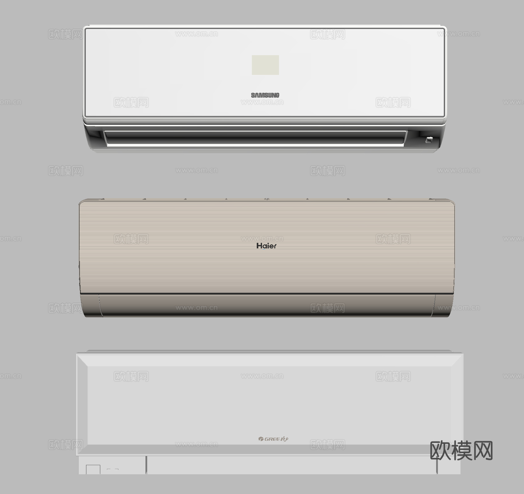 空调 挂式空调su模型