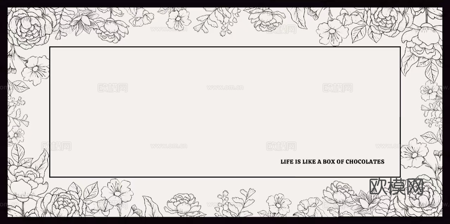 法式中古黑白浪漫花纹地毯