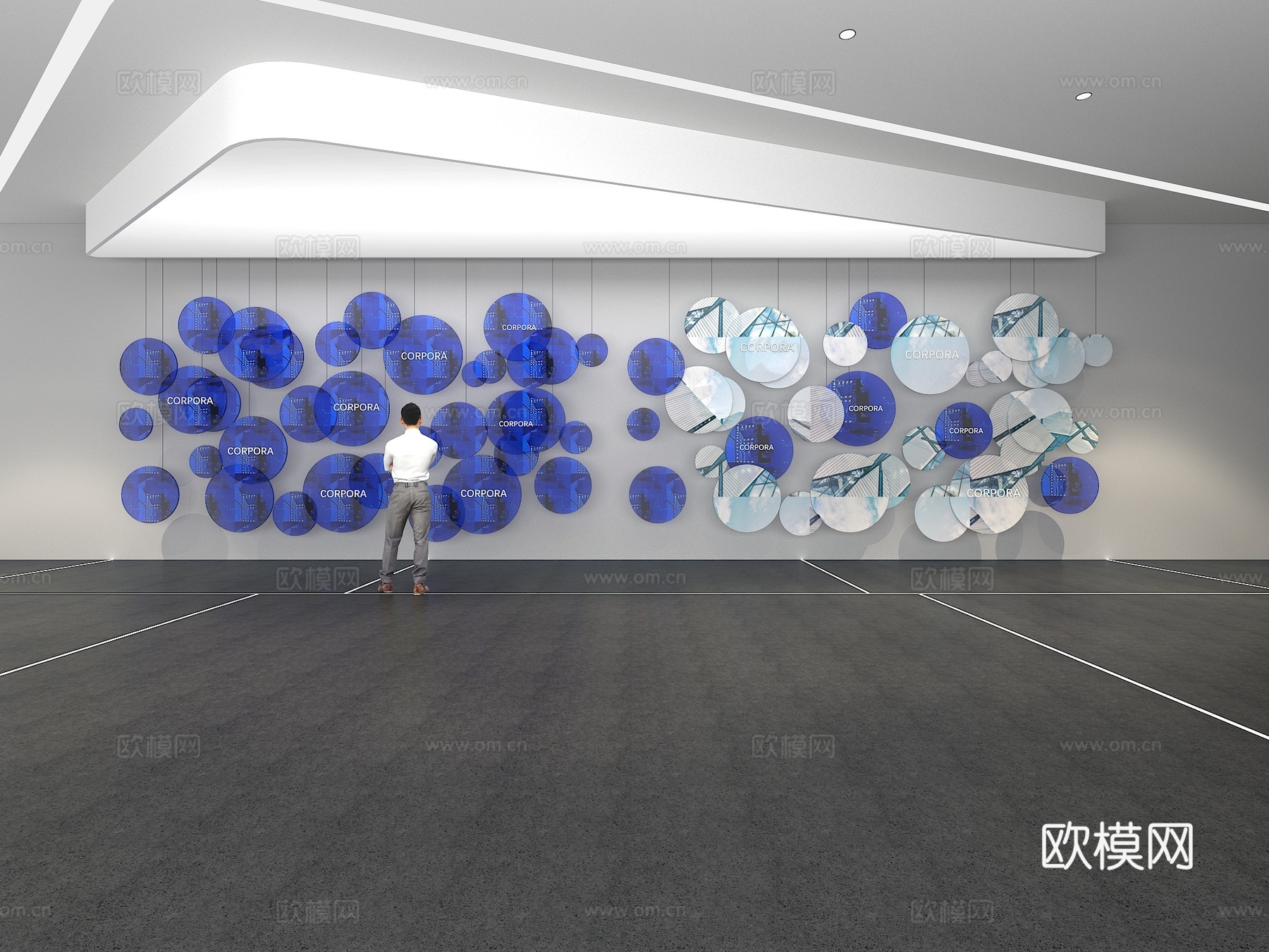 文化墙 企业文化 展示墙 主题墙 展厅 校园文化 走廊 教室su模型