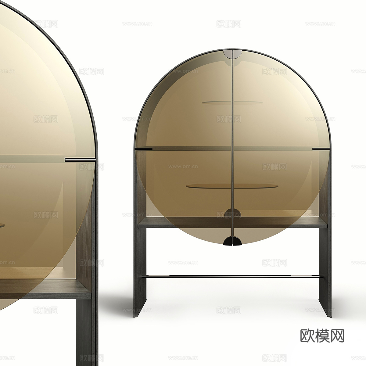 意式极简Gallotti Radice Credence边柜3d模型