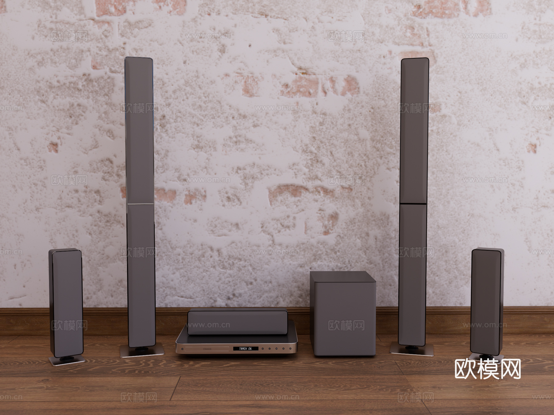 家用音响 专业音响su模型