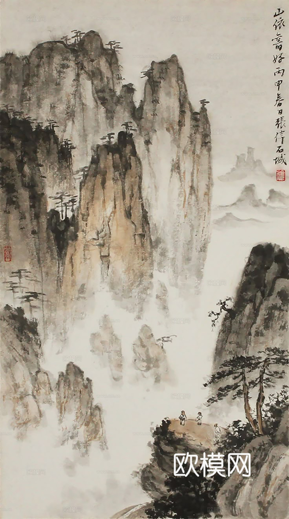 新中式挂画 水墨字画 古画 中式画