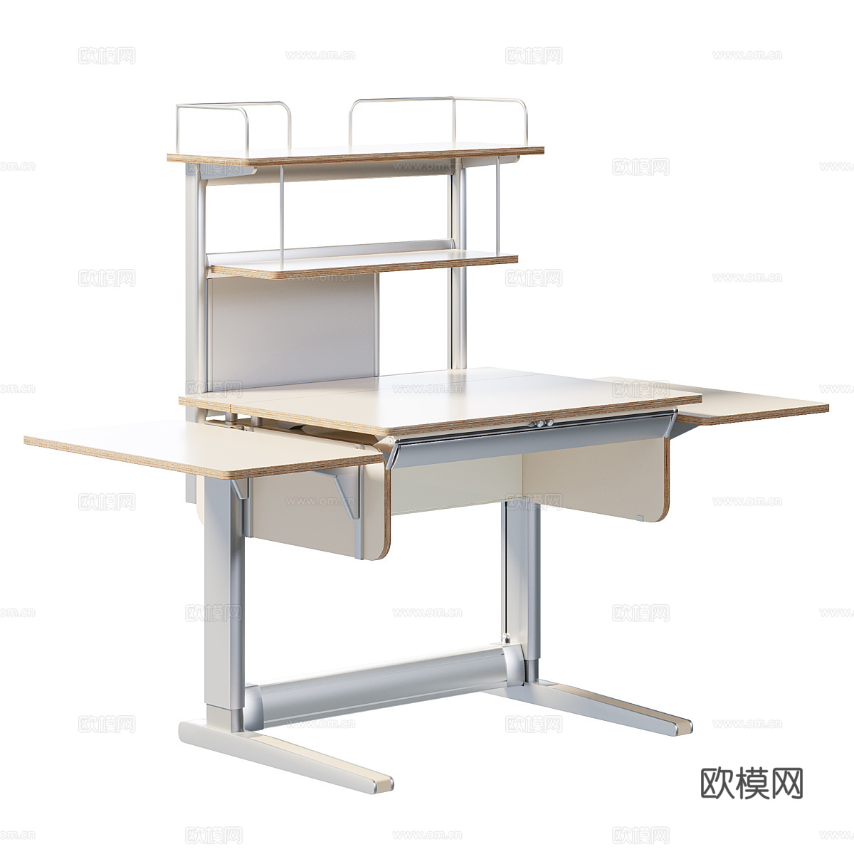 现代书桌 学习桌 写字桌3d模型