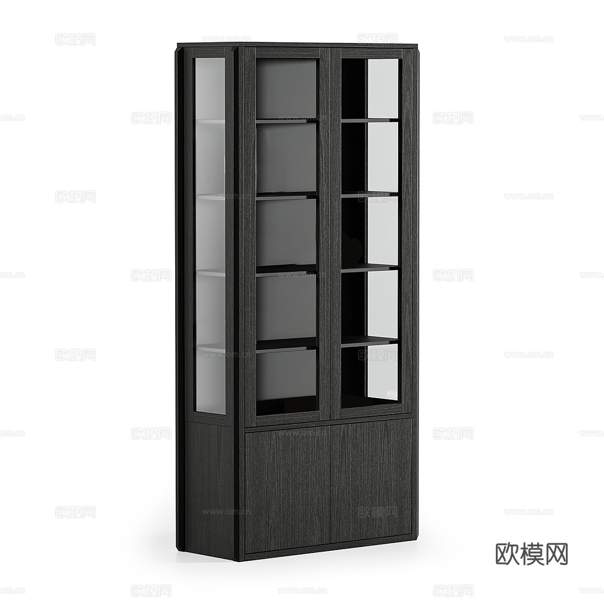 中古边柜 实木边柜 玻璃柜 装饰柜 茶水柜 备餐柜 陈列柜su模型