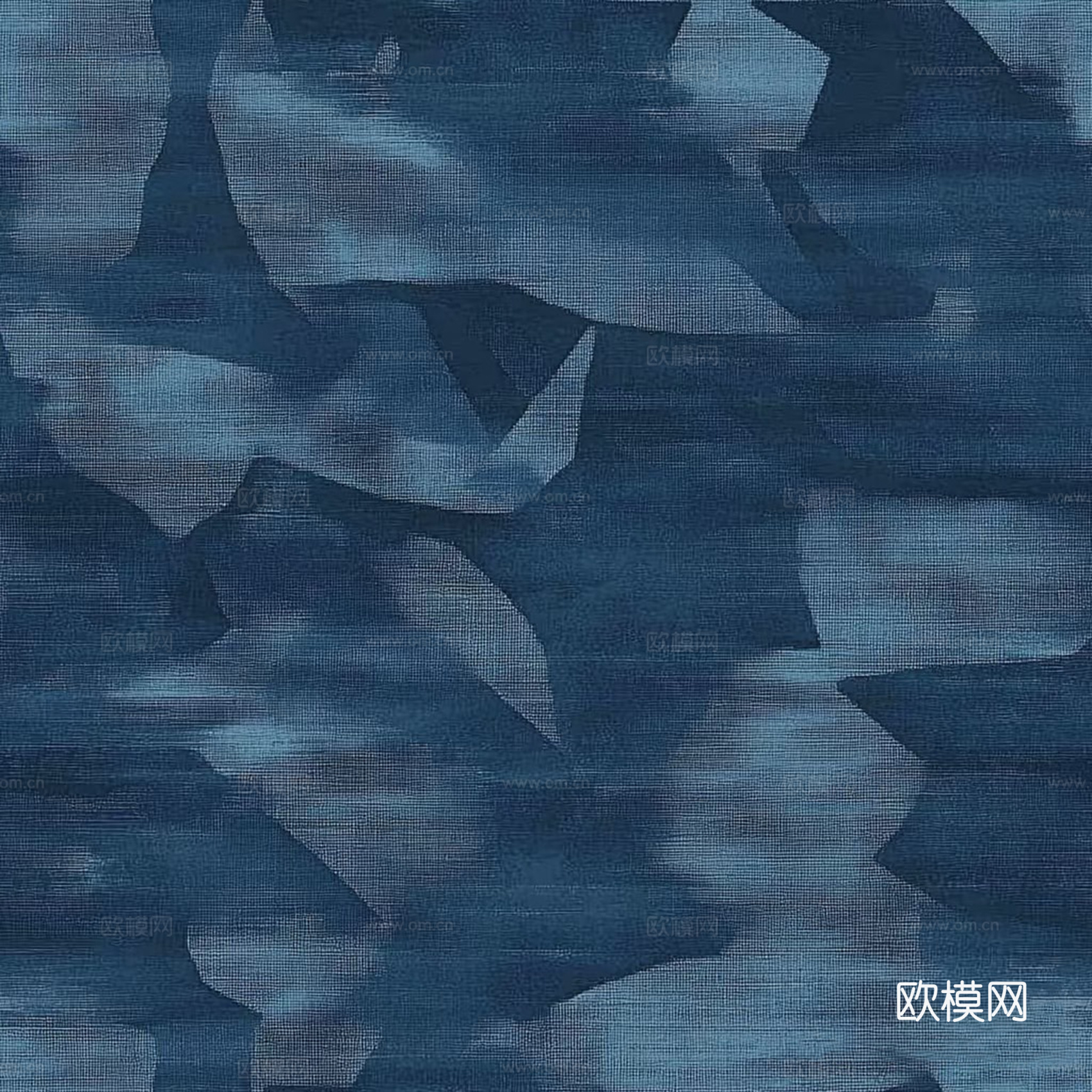 无缝轻奢蓝色纹理办公地毯