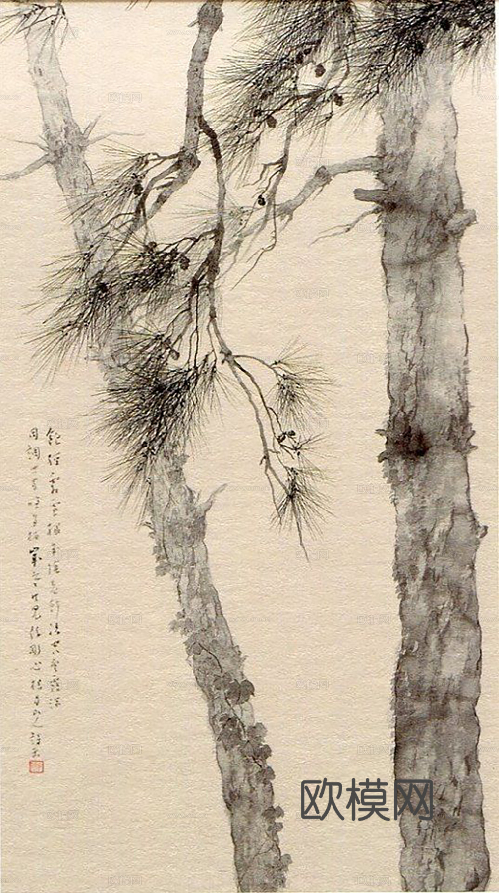 新中式挂画 抽象画 意境画 装饰画 挂画