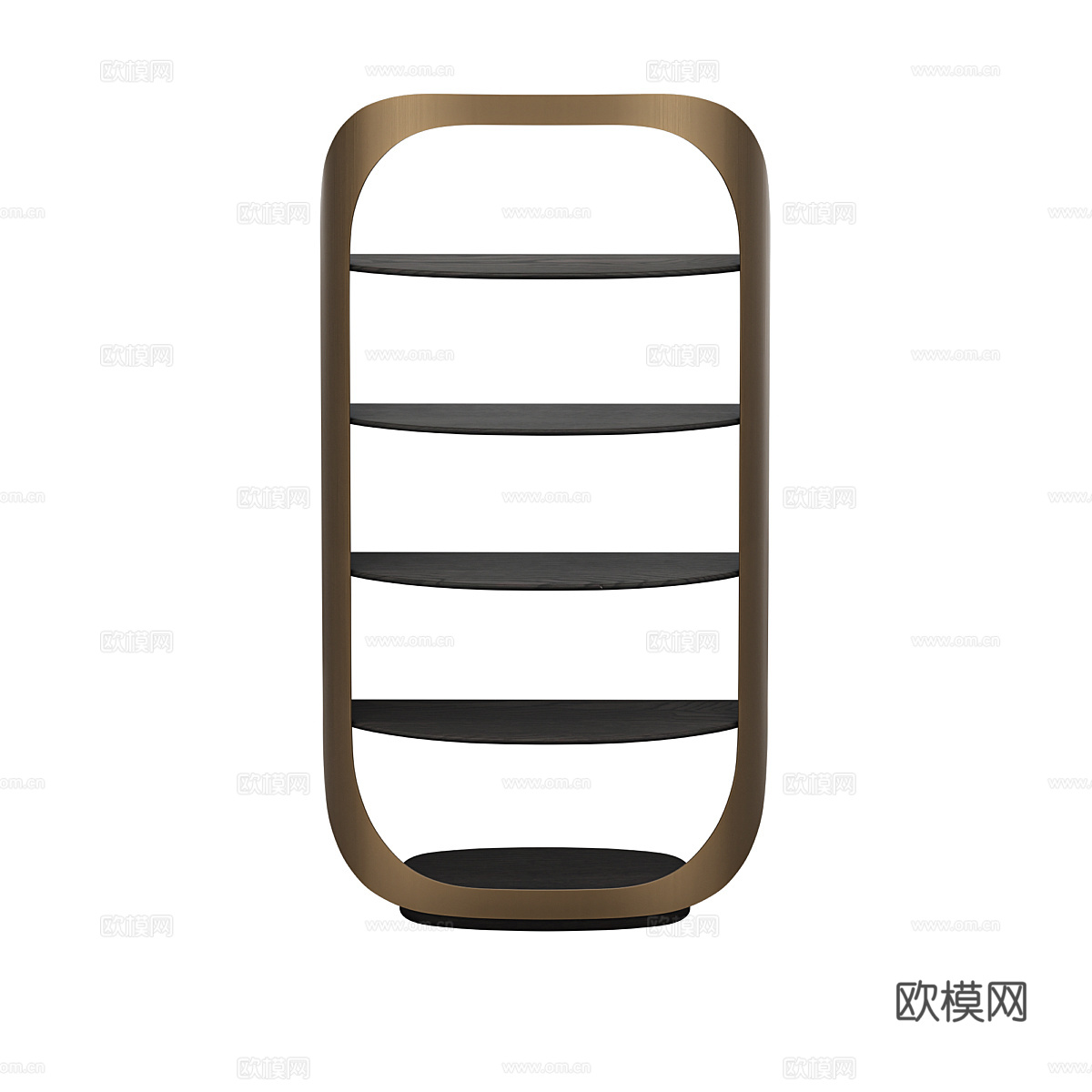 轻奢置物架 厨房置物架 书房置物架 书架 卫生间置物架 简约su模型