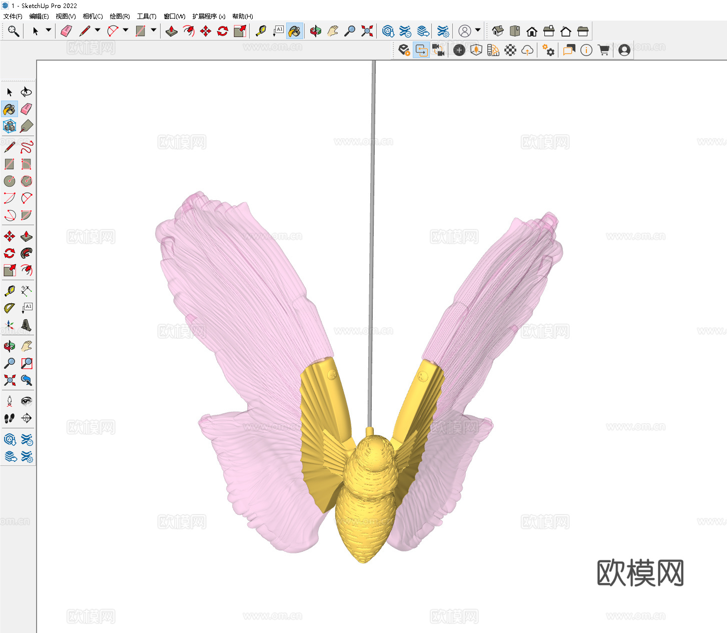 轻奢吊灯 艺术吊灯 造型吊灯 翅膀吊灯 餐厅吊灯 吧台吊灯su模型