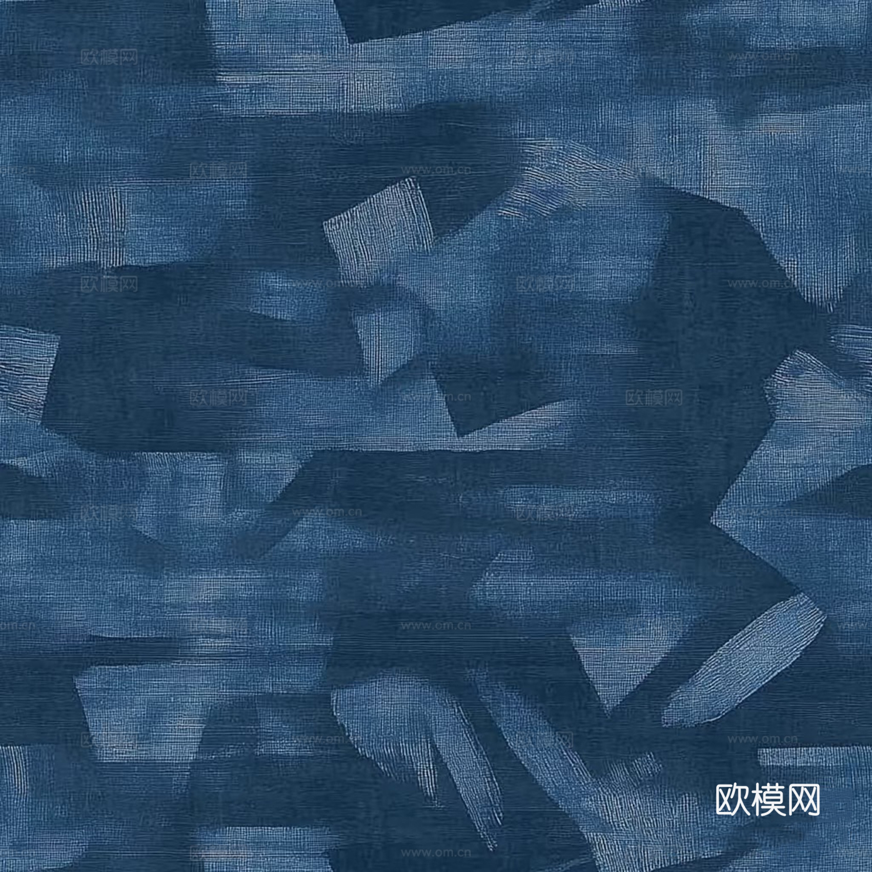 无缝轻奢蓝色纹理办公地毯