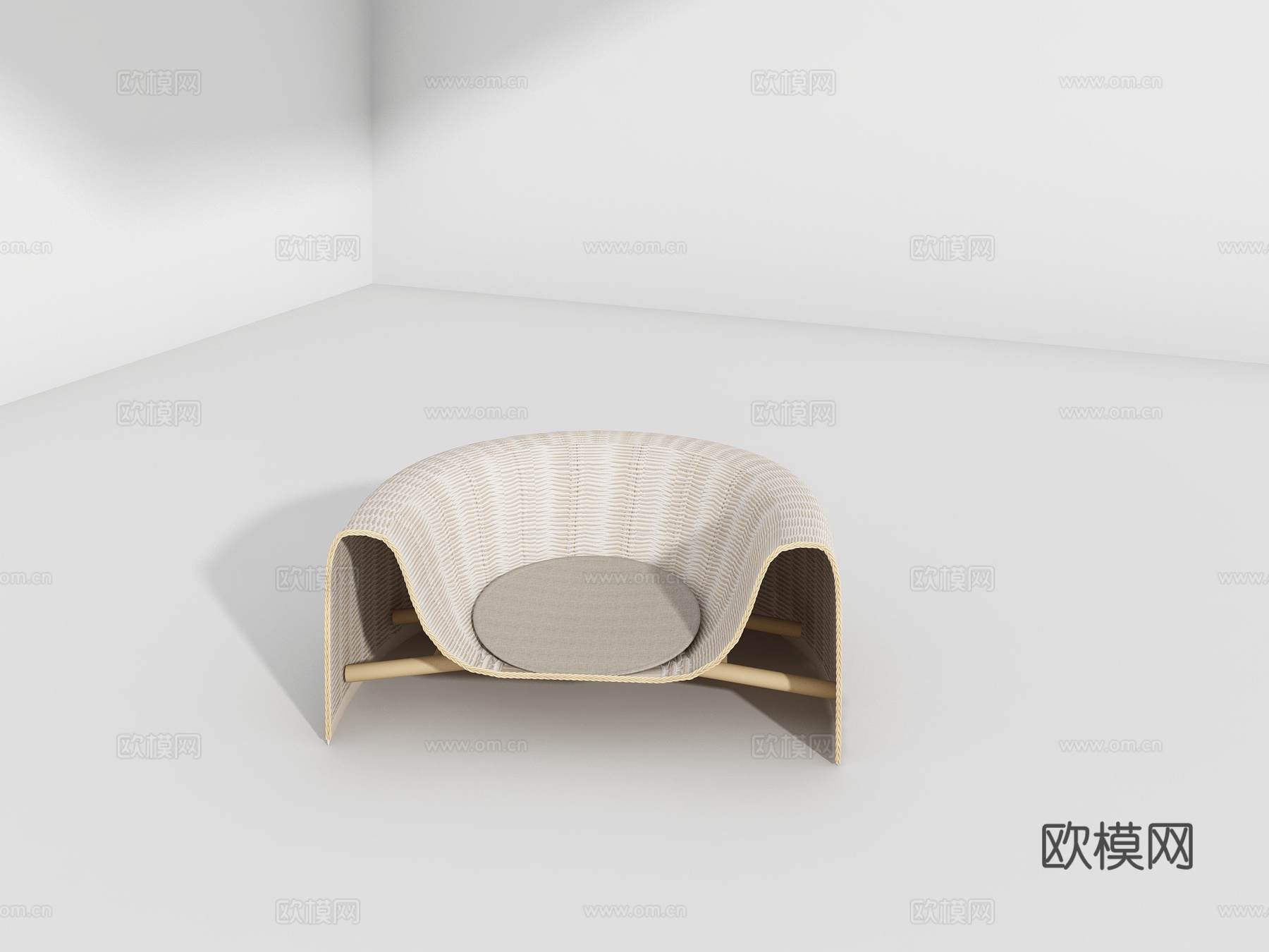 Rattan chair 休闲椅 户外椅3d模型