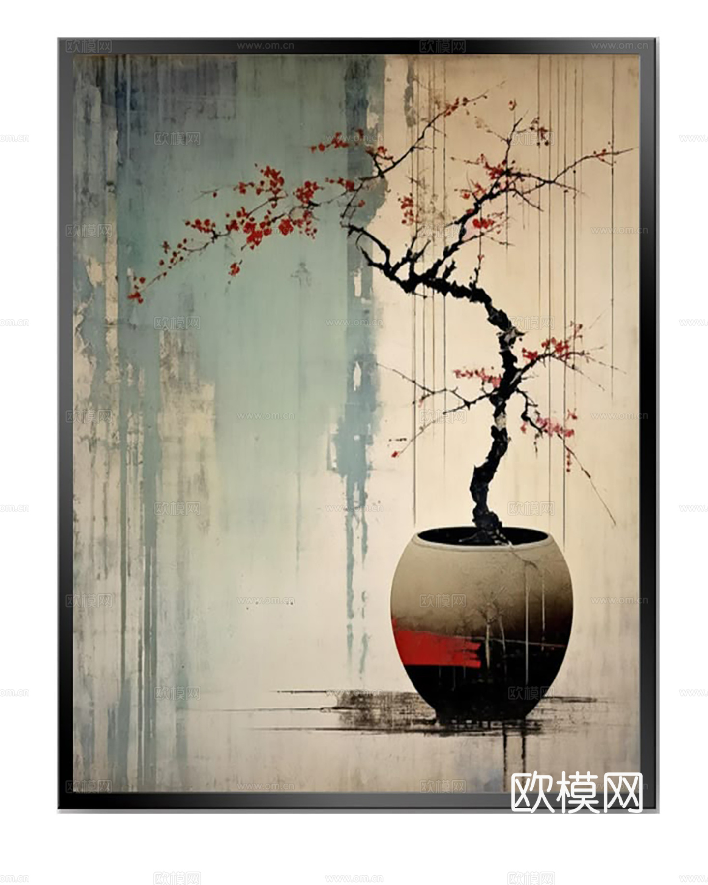 新中式挂画  古画 中式画 抽象挂画