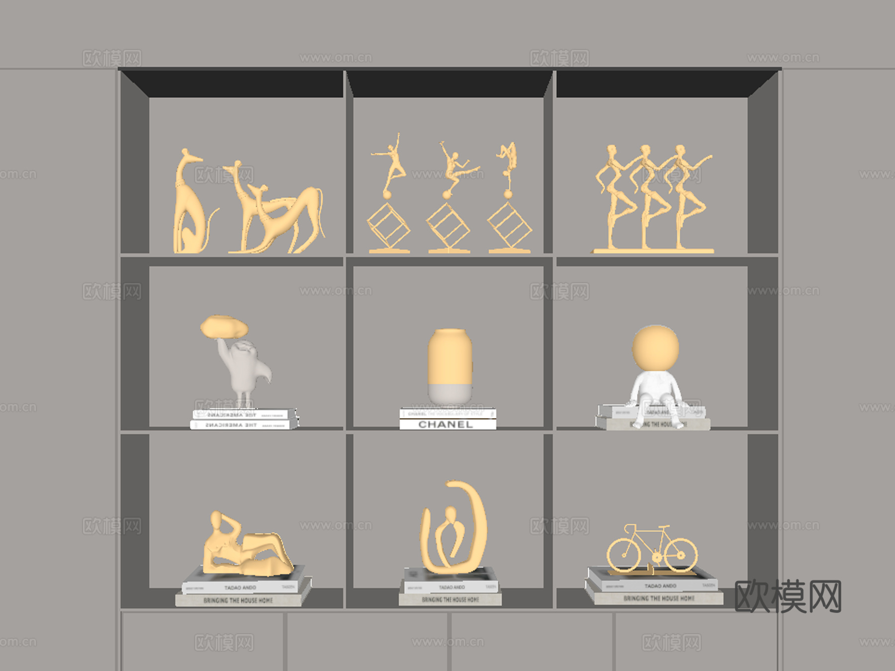 饰品摆件su模型