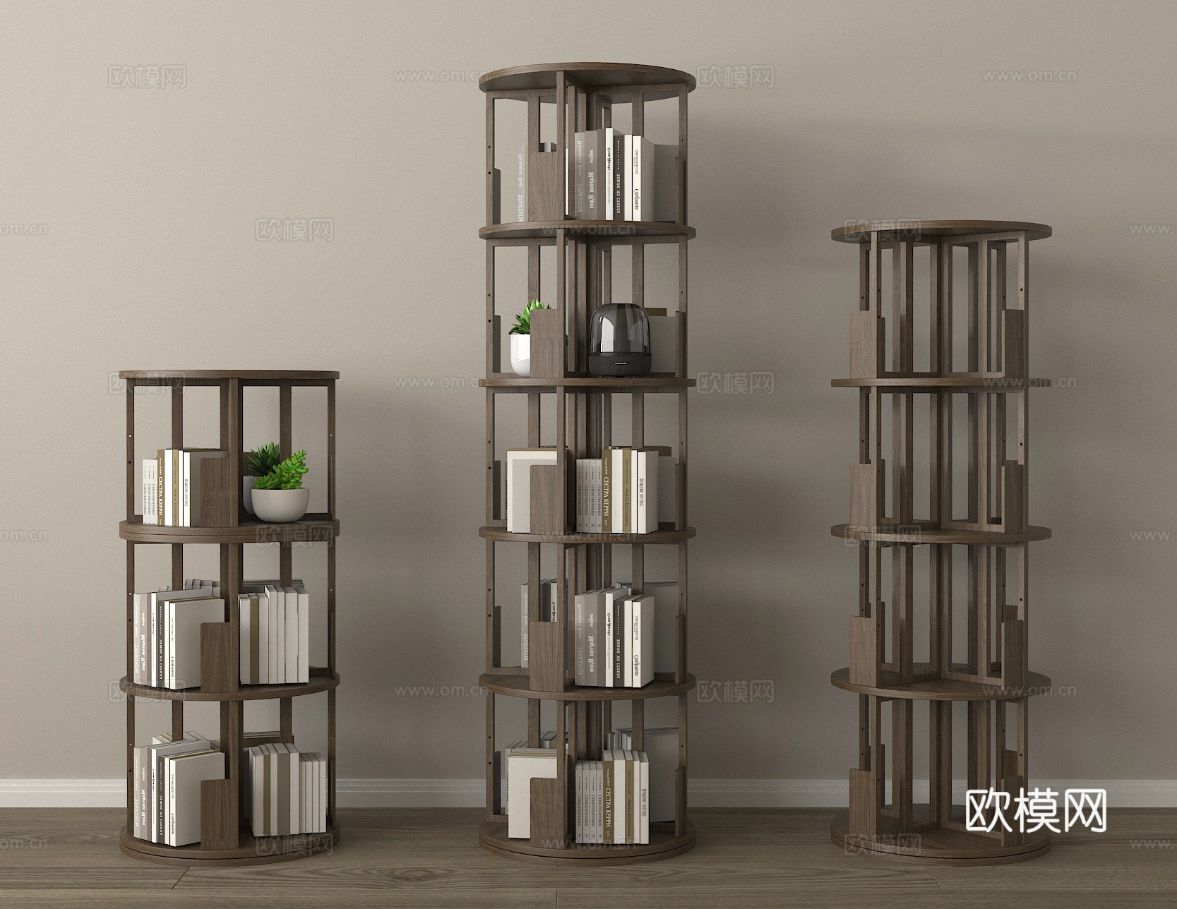 书架 书籍su模型下载（渲染图1）