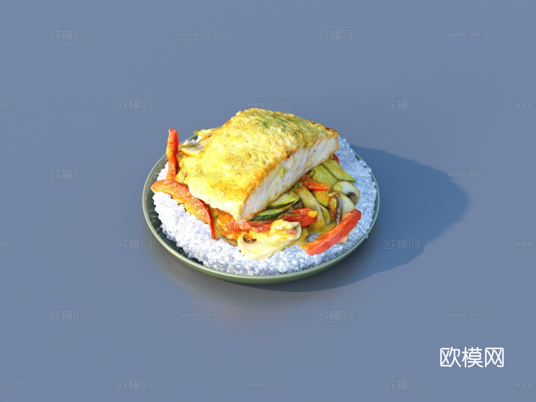 食物 咖喱饭 盖浇饭3d模型下载