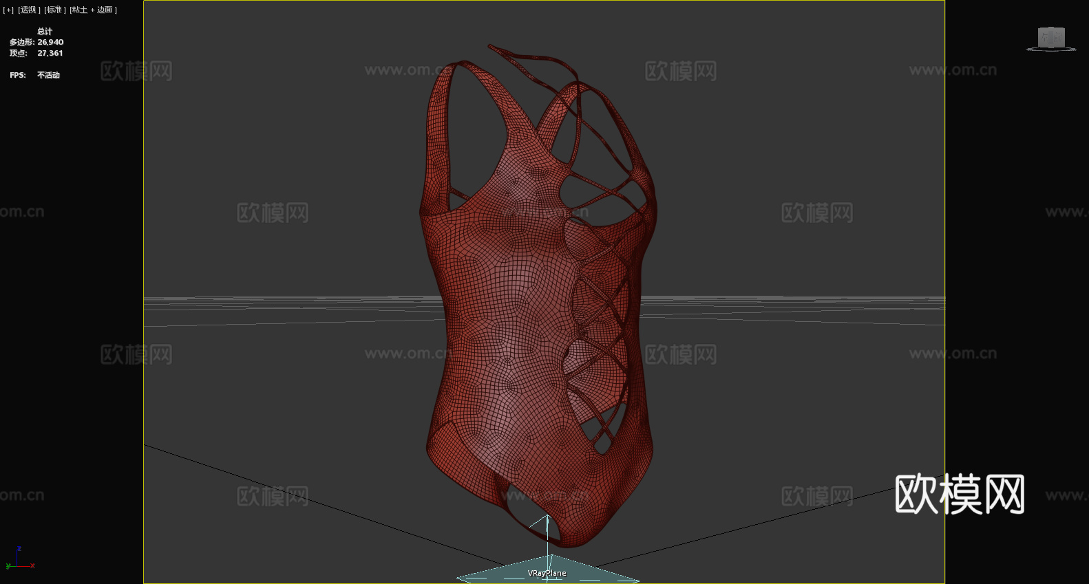 性感泳装 泳衣3d模型