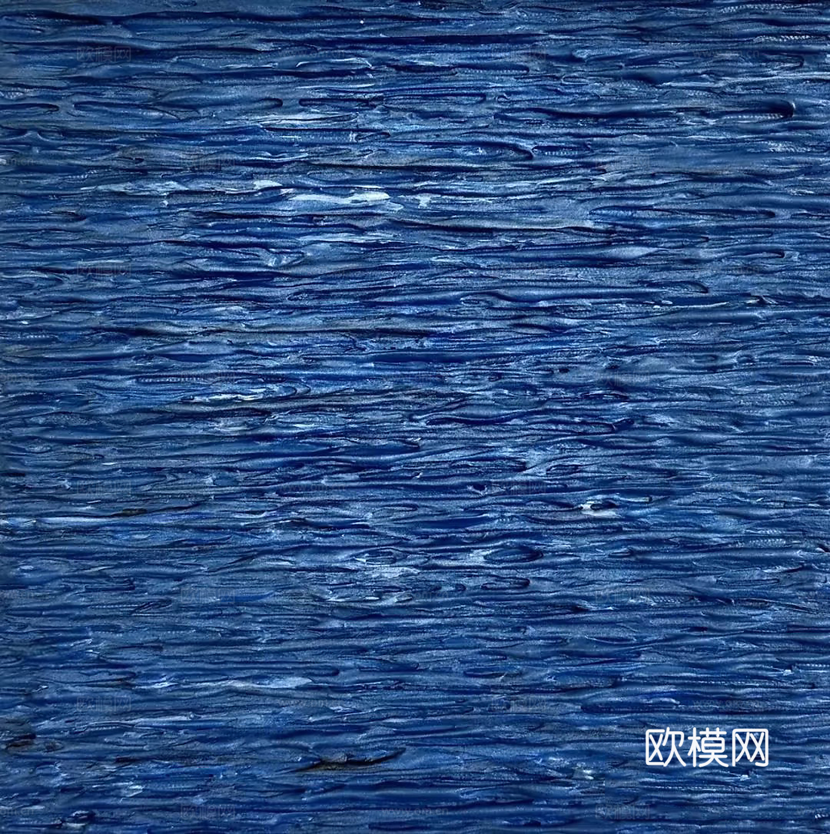 蓝色抽象艺术肌理画