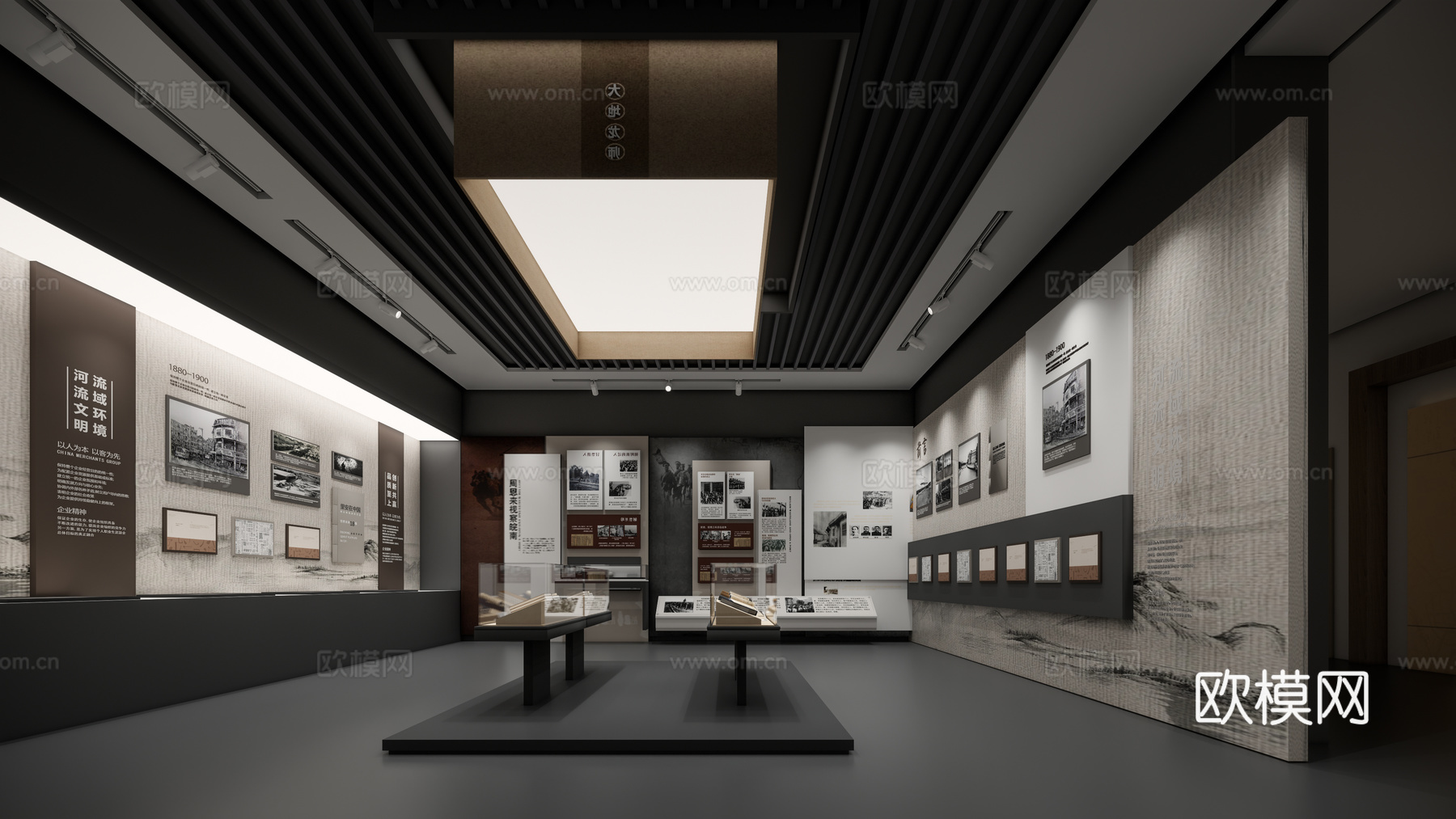 现代博物馆su模型