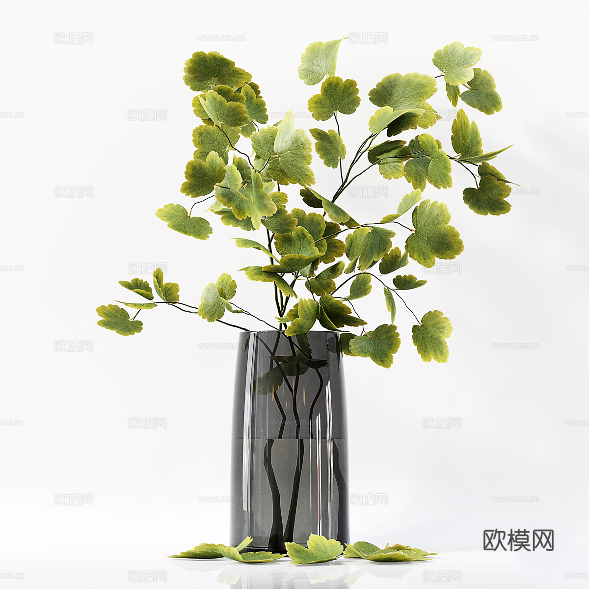 现代花瓶花艺3d模型