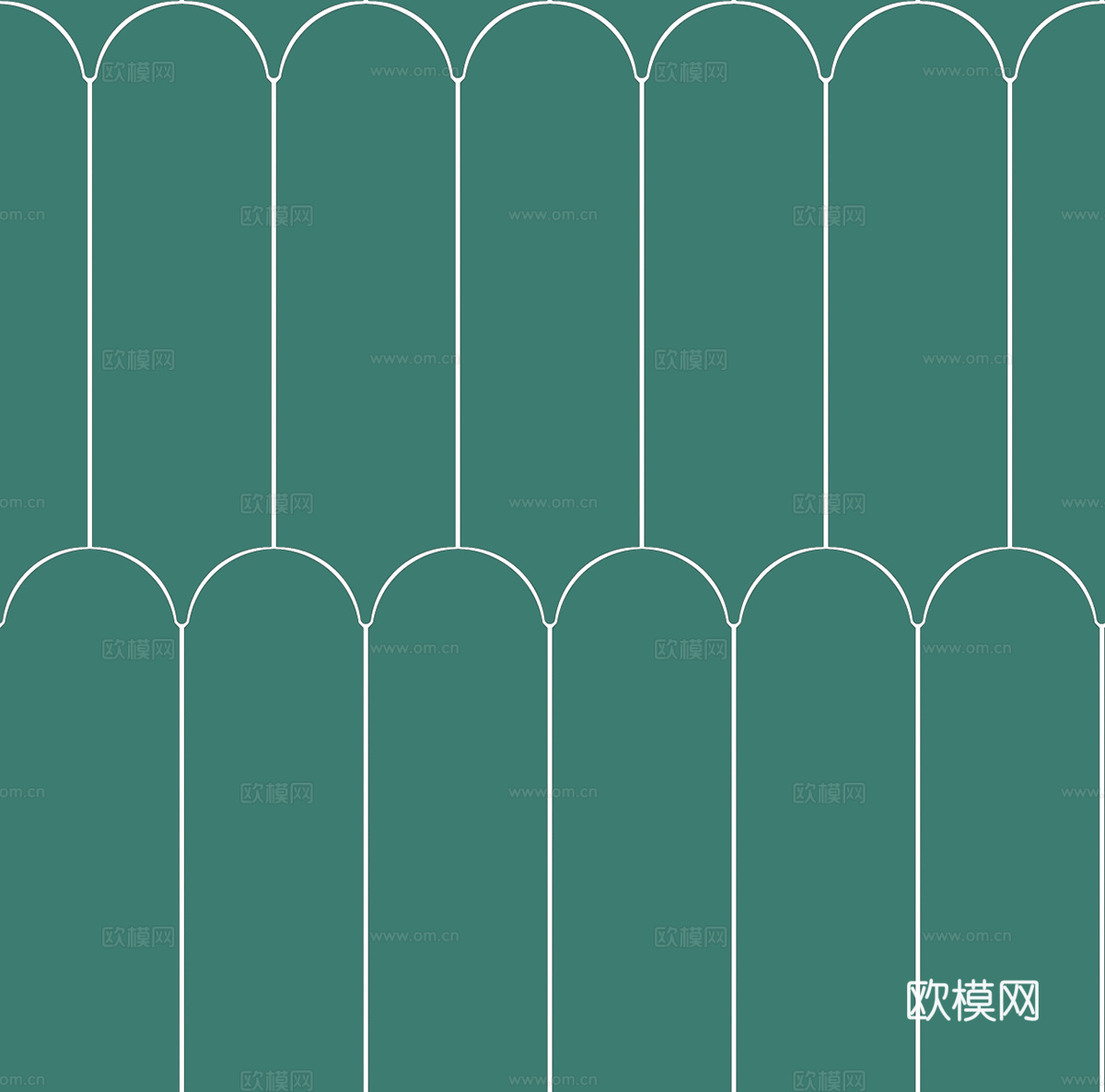 新中式绿色艺术砖马赛克无缝