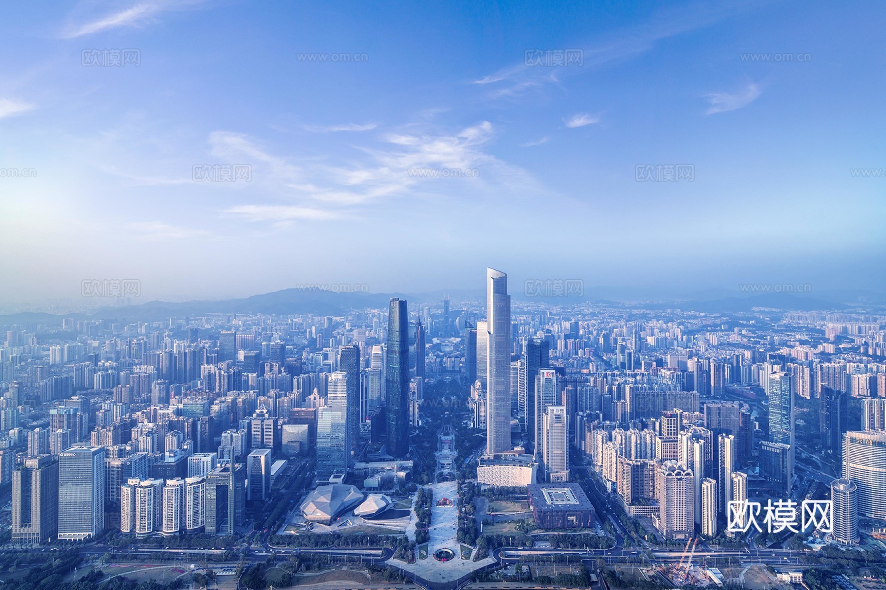 白天城市外景