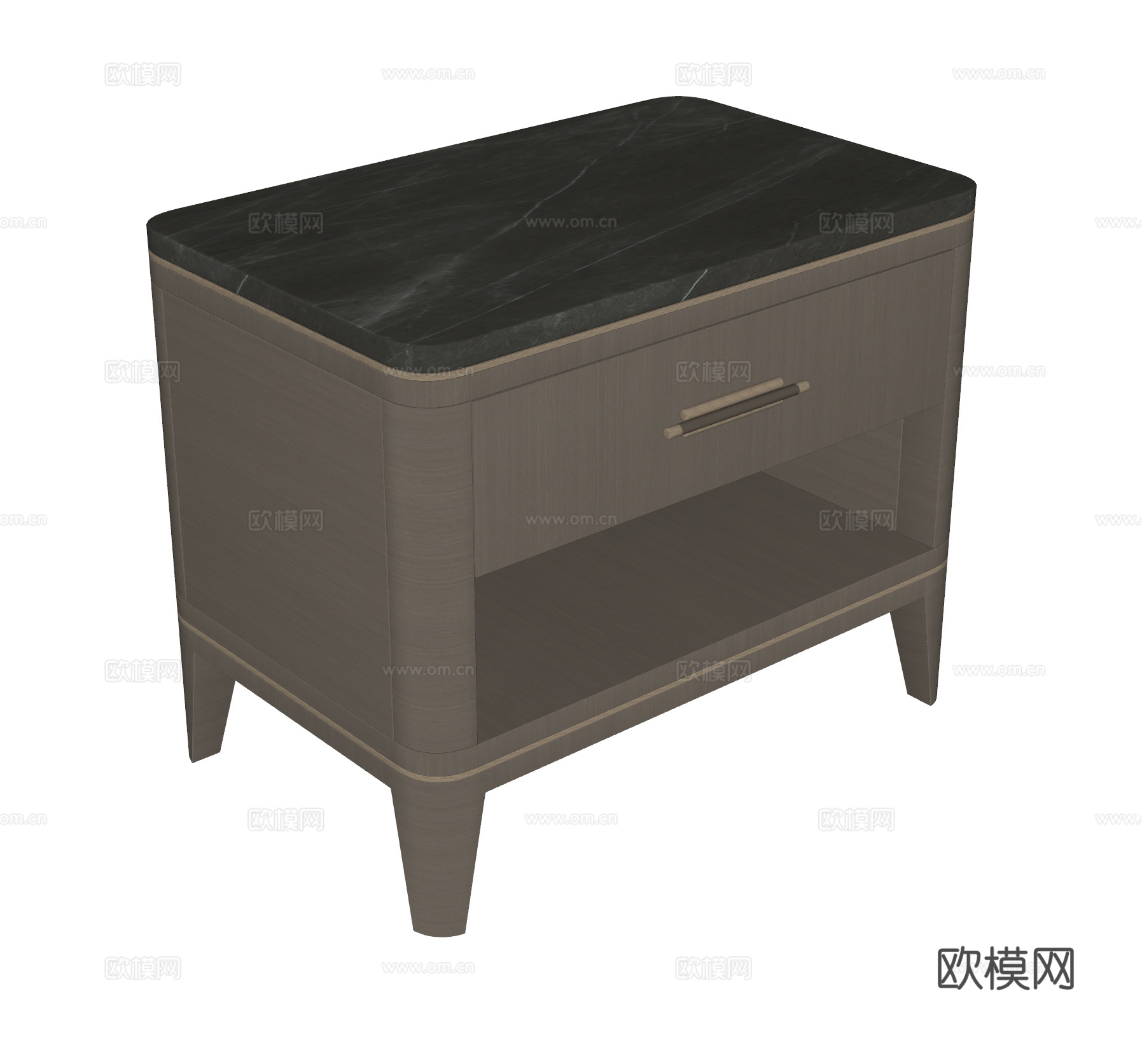 现代床头柜su模型