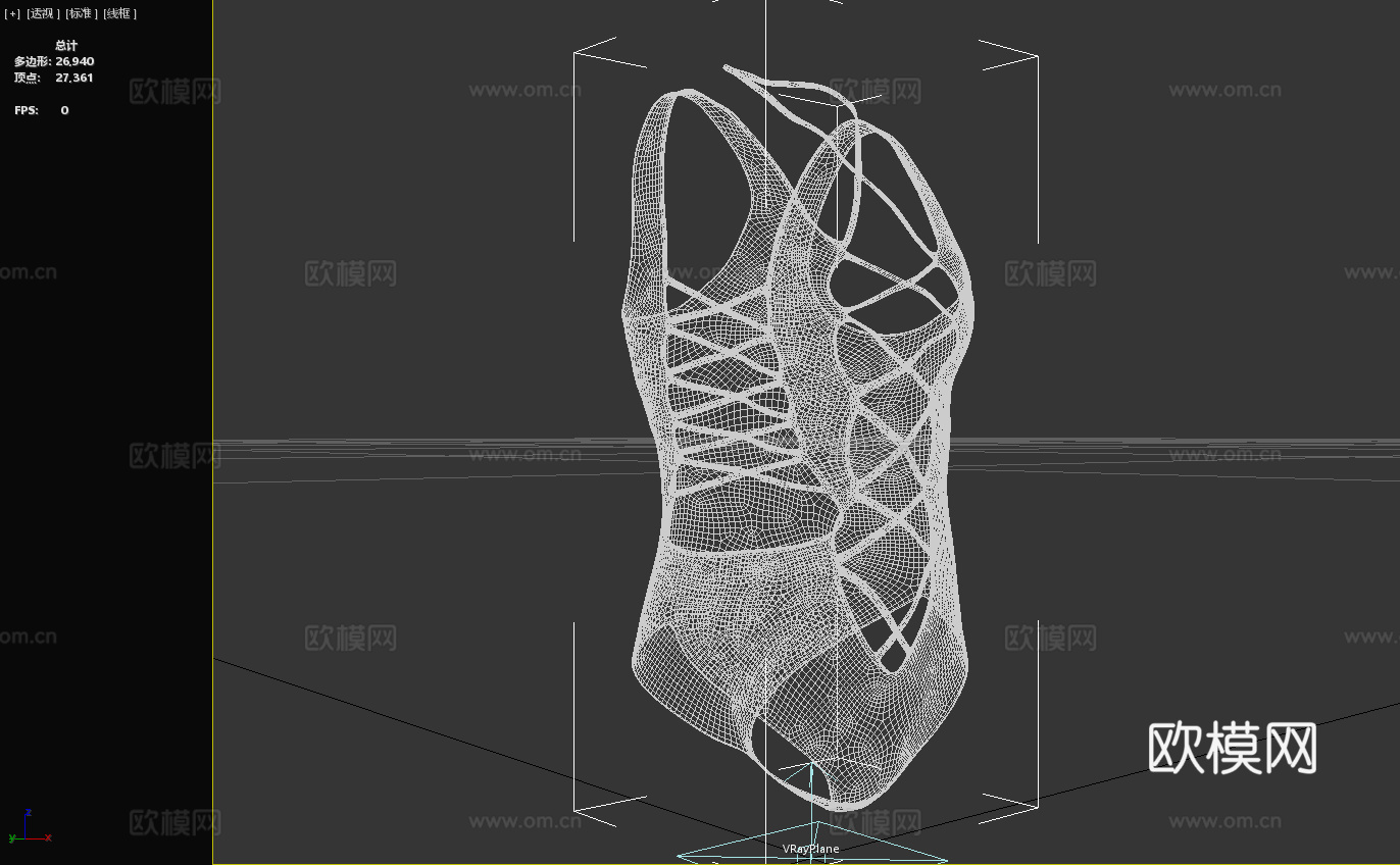 性感泳装 泳衣3d模型