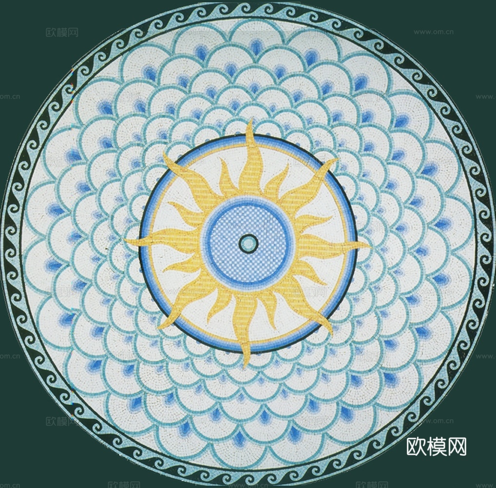 彩色石片拼花下载