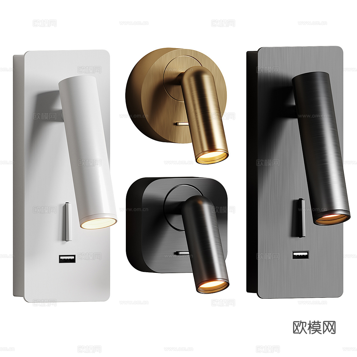 现代轻奢极简 Maytoni Mirax 壁灯3d模型