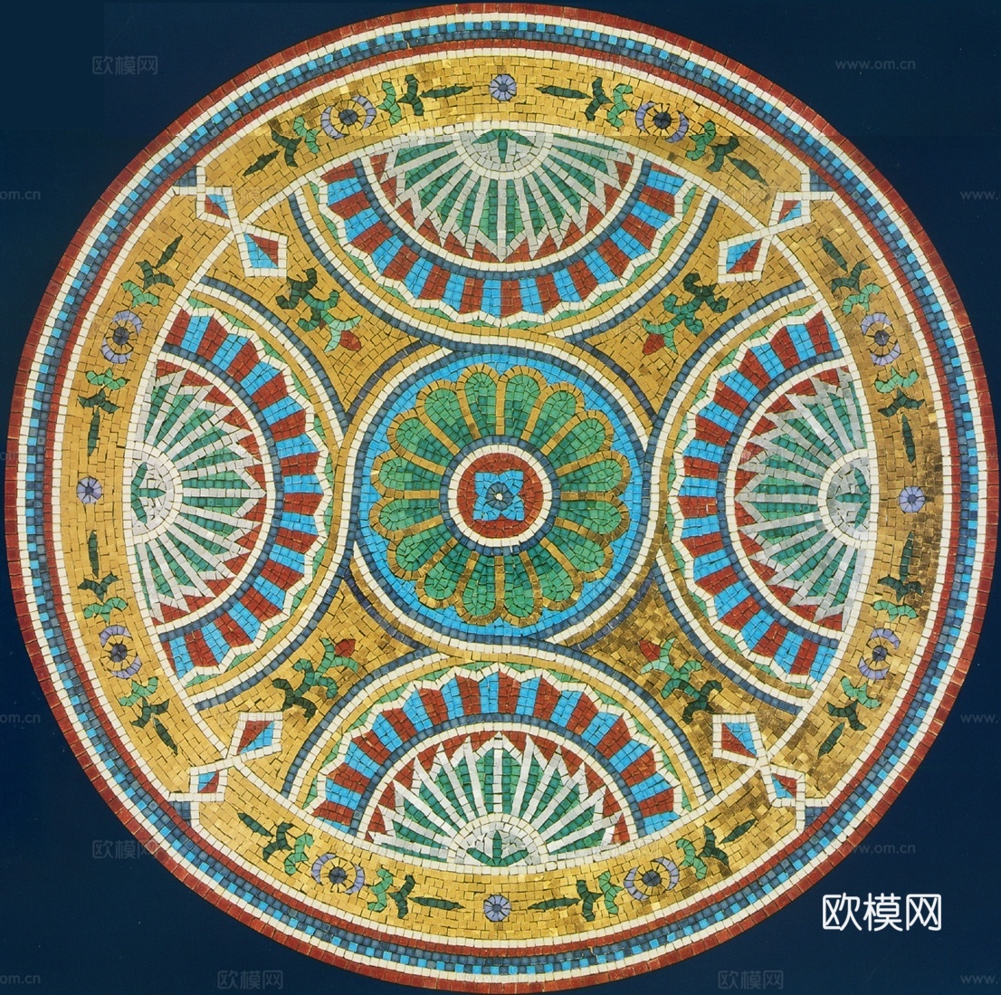 彩色石片拼花下载