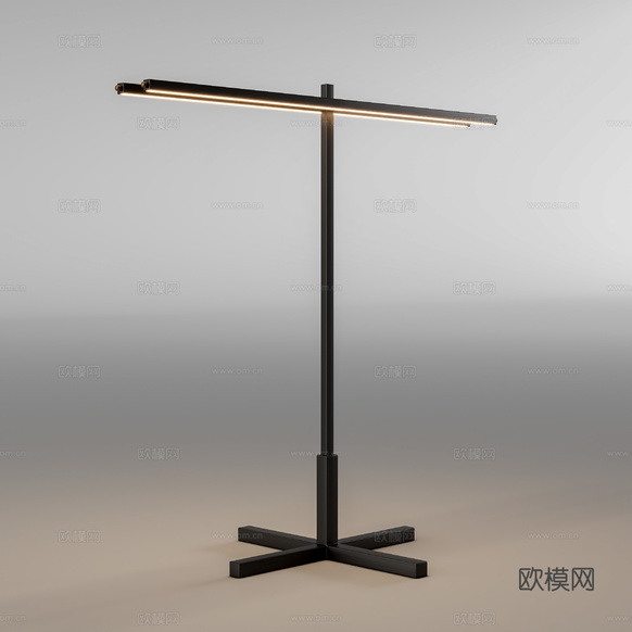 现代落地灯3d模型下载