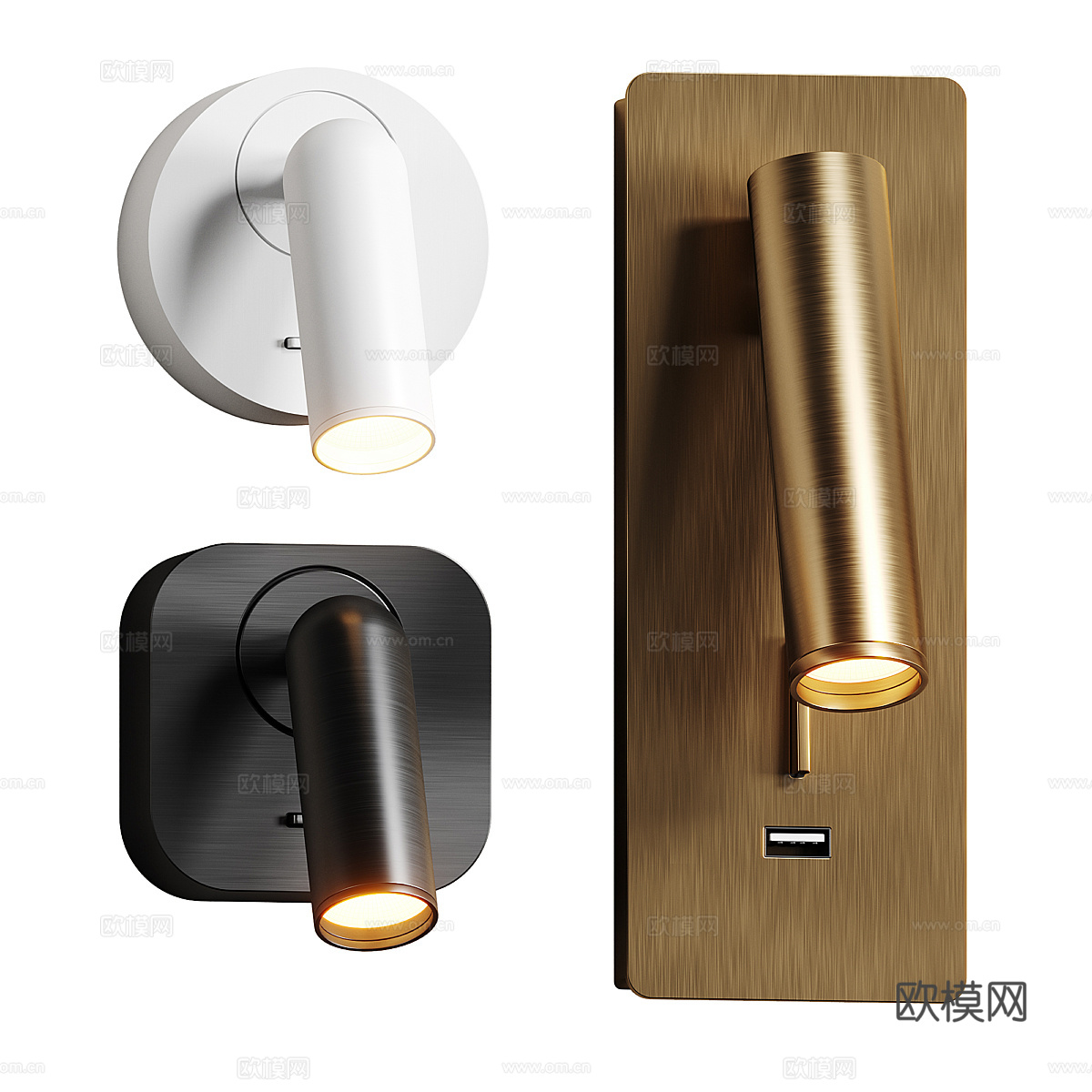 现代轻奢极简 Maytoni Mirax 壁灯3d模型