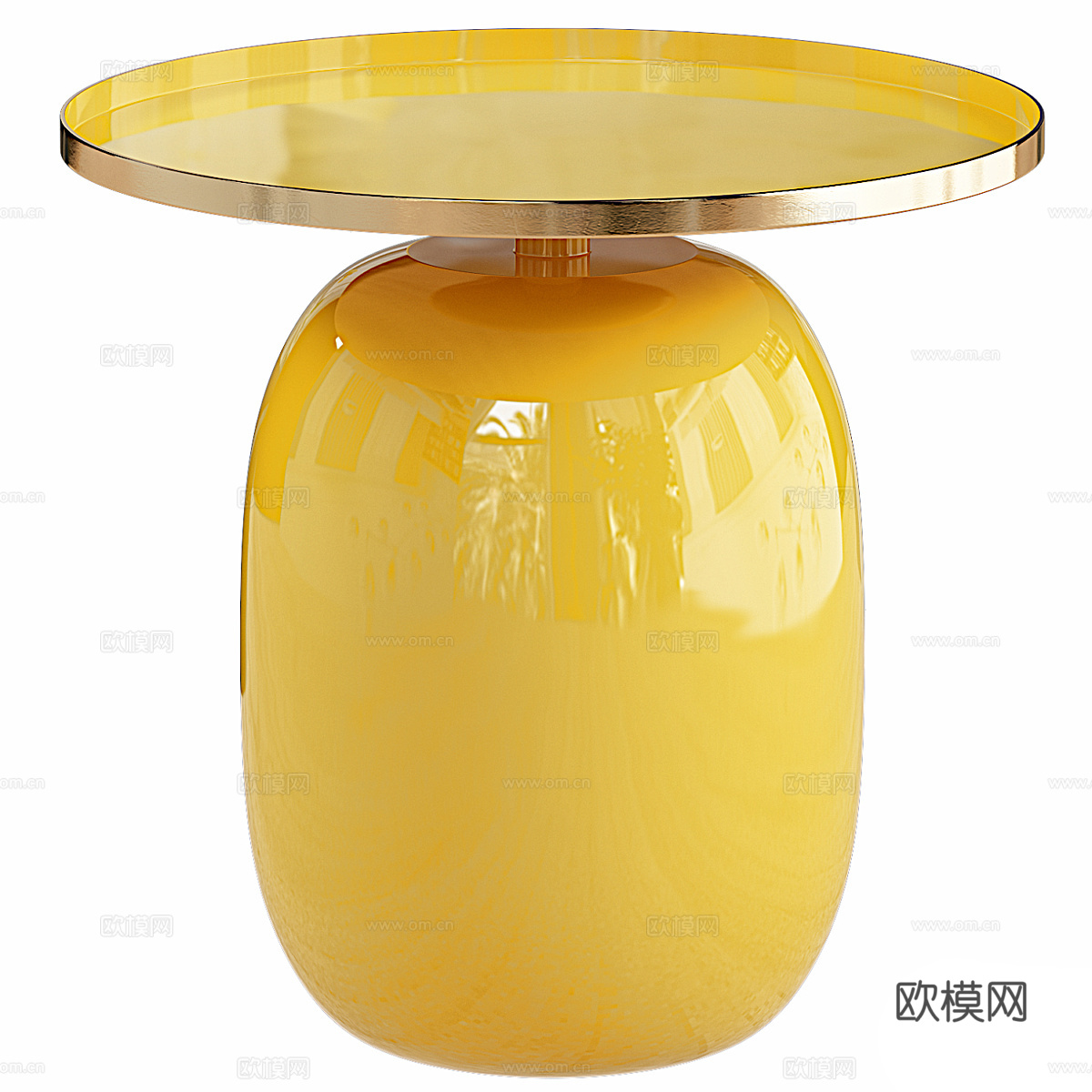 现代意式 Berenika 蘑菇边桌3d模型