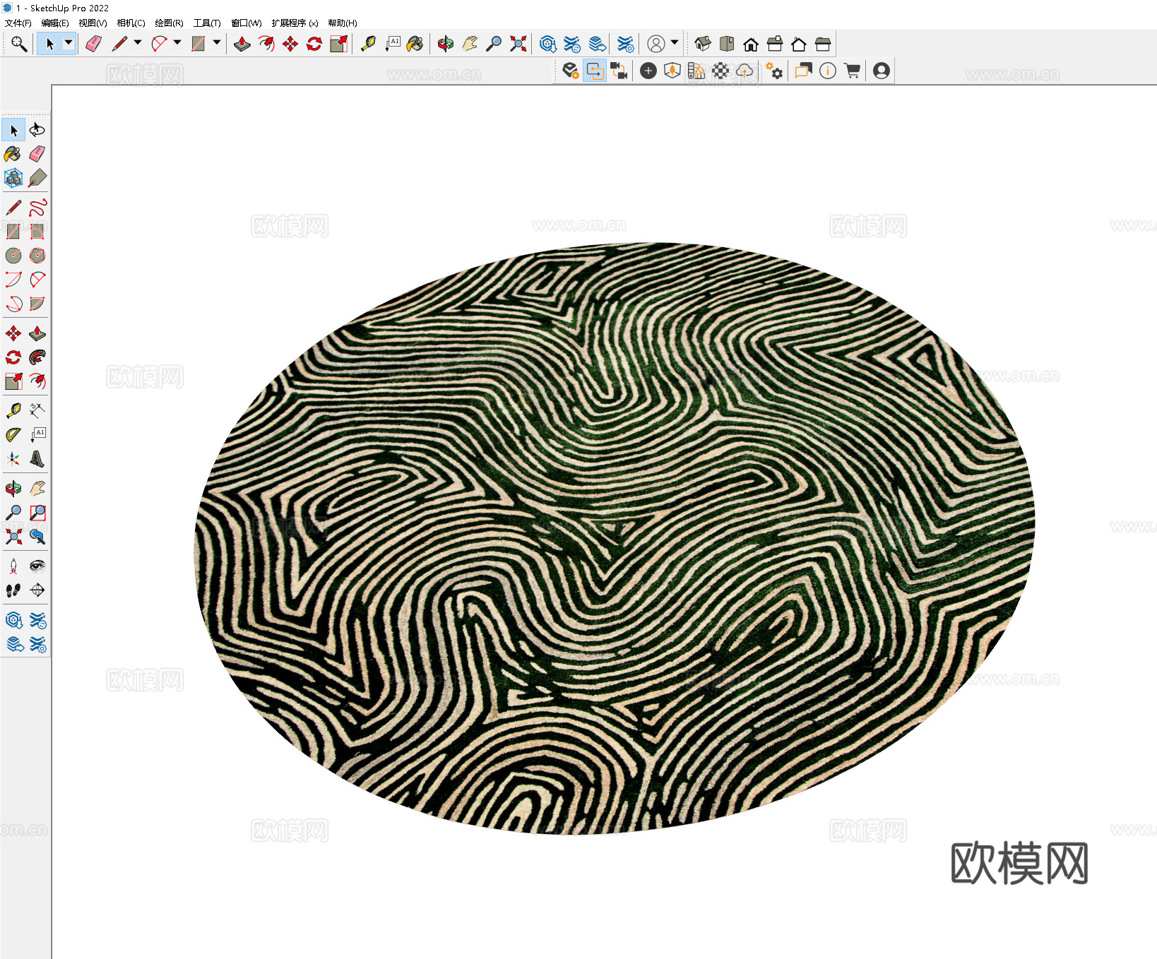 美式地毯 古典地毯 民宿地毯 东南亚地毯 毛毯 民族地毯su模型