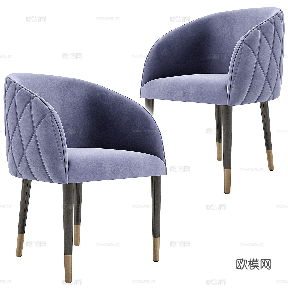 新中式餐椅3d模型