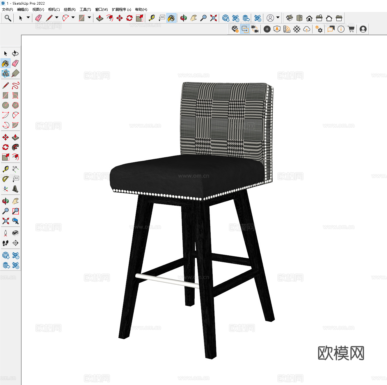 简约吧椅 艺术吧椅 布艺吧椅 木吧椅 休闲吧椅 吧台椅 吧凳su模型