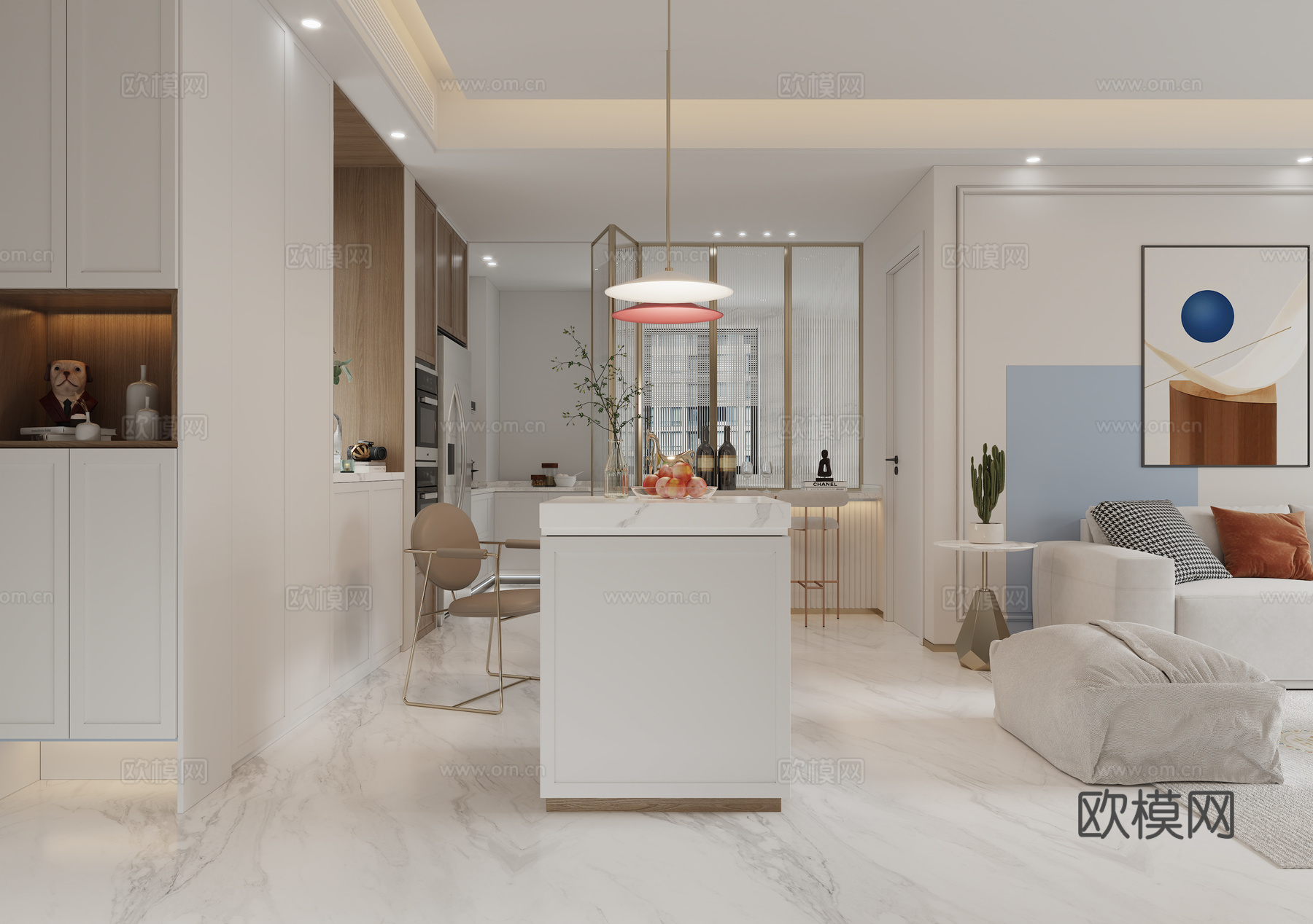 北欧客餐厅3d模型