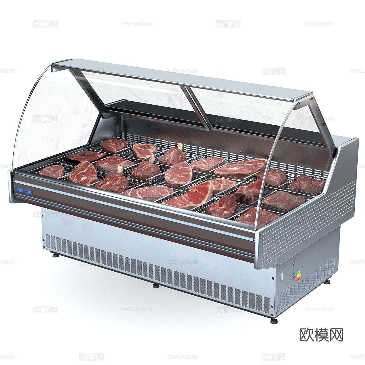 肉类商用展示冰箱3d模型