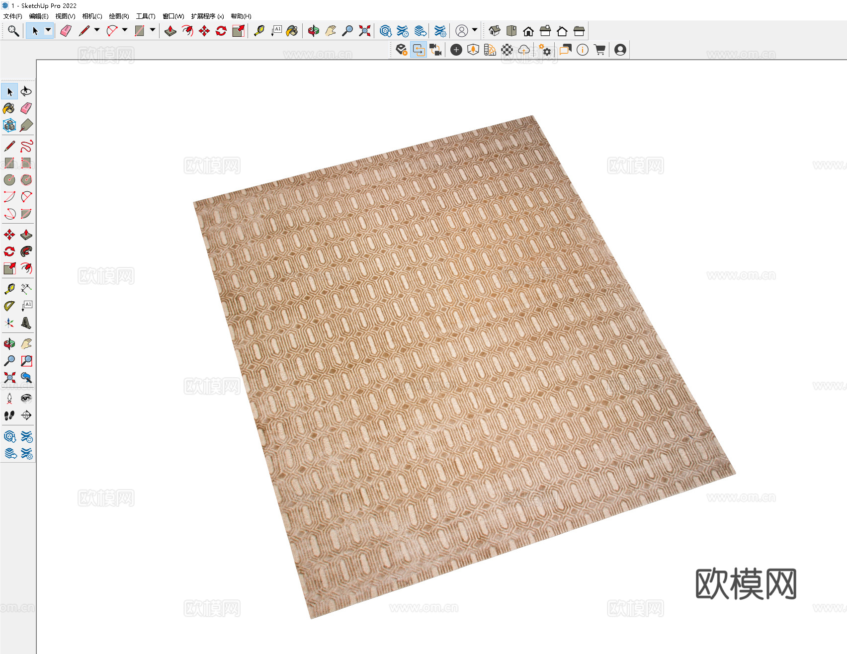 美式地毯 欧式地毯 古典地毯 民宿地毯 东南亚地毯 复古地毯su模型