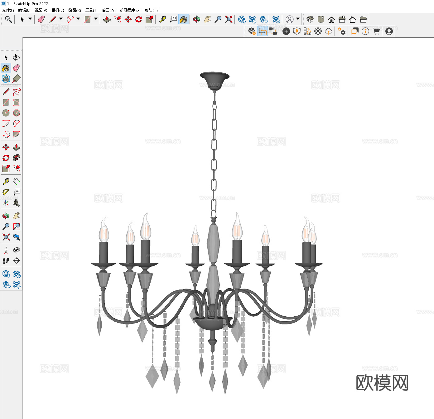 美式吊灯 艺术吊灯 餐厅吊灯 酒店吊灯 欧式吊灯 古典吊灯su模型