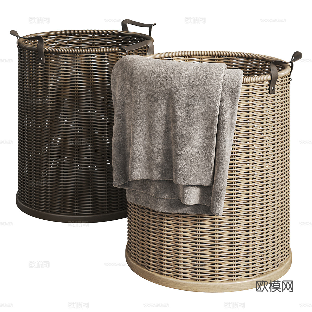 洗衣篮 收纳筐 箩筐3d模型