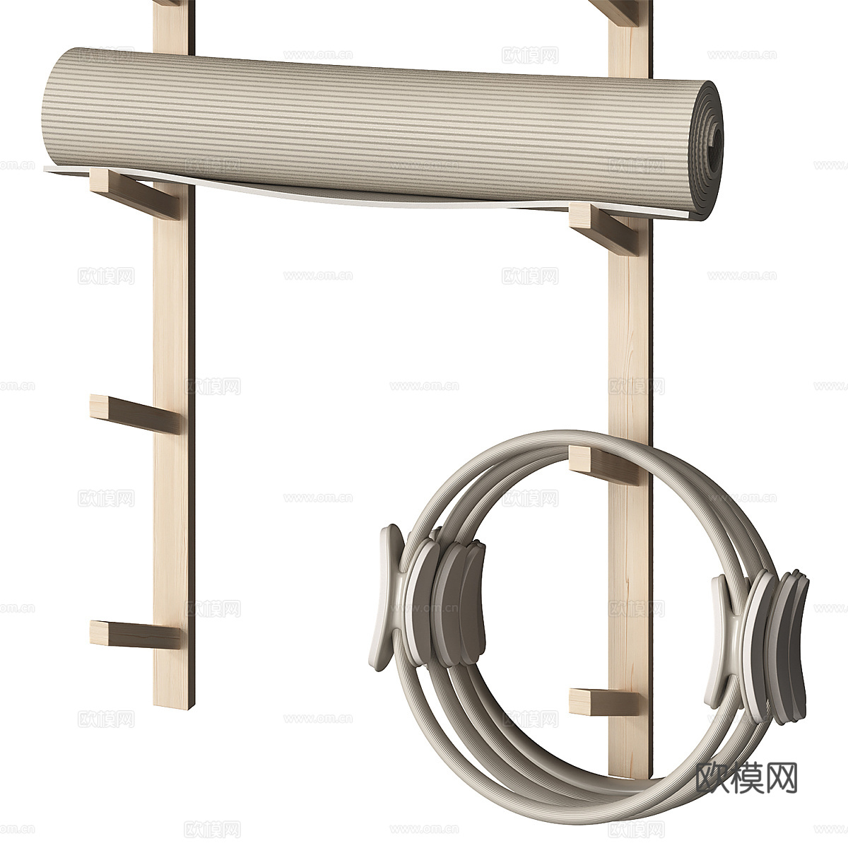 瑜伽道具存放区3d模型