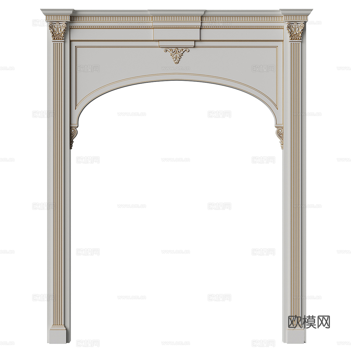 简欧拱门3d模型