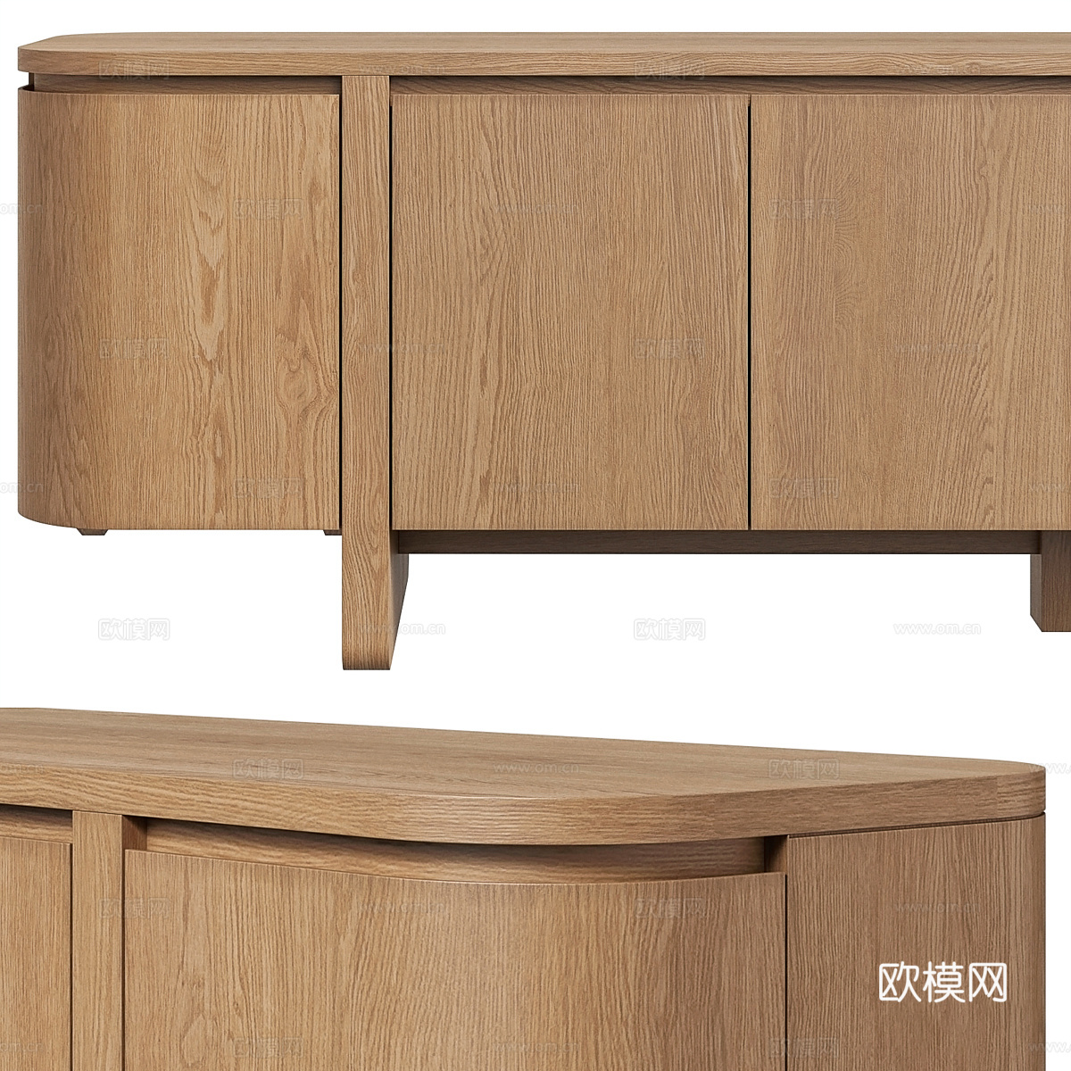 新中式电视柜3d模型