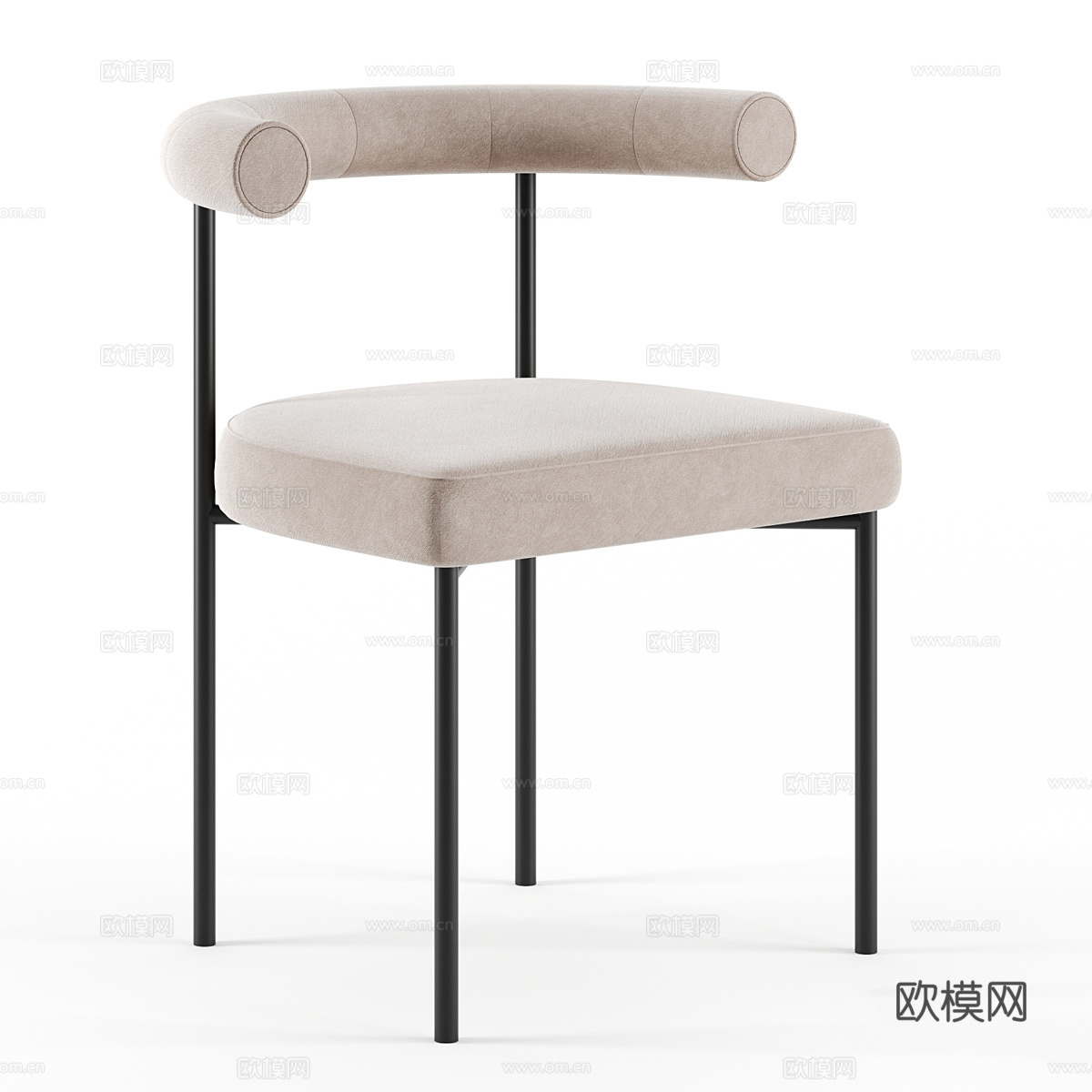 极简餐椅 极简单椅 简约餐椅 简约单椅 简约书椅 布艺书椅su模型