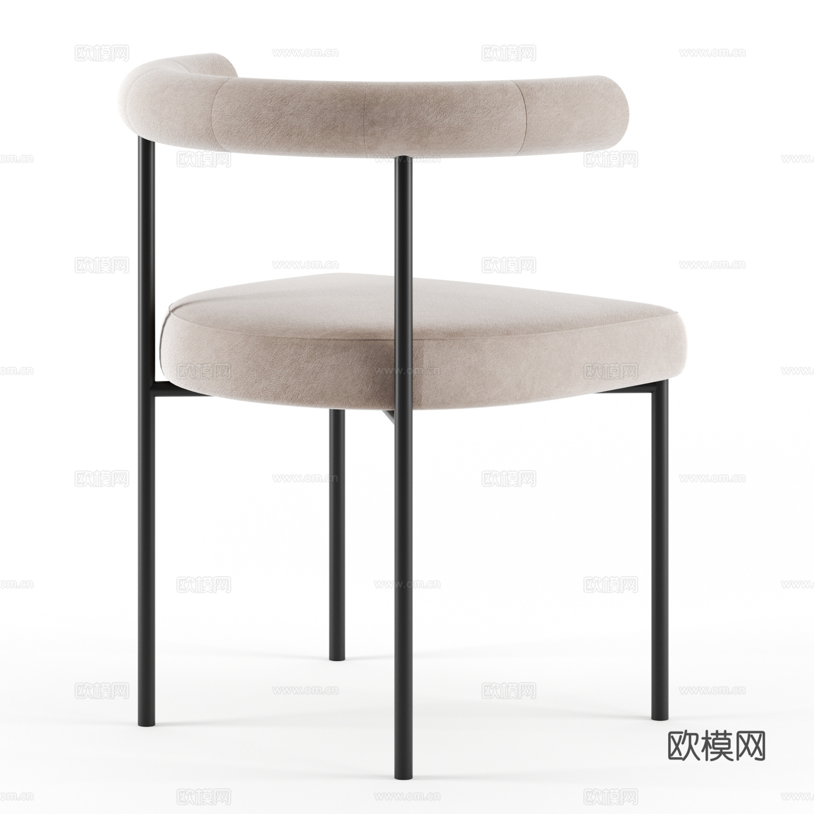 极简餐椅 极简单椅 简约餐椅 简约单椅 简约书椅 布艺书椅su模型