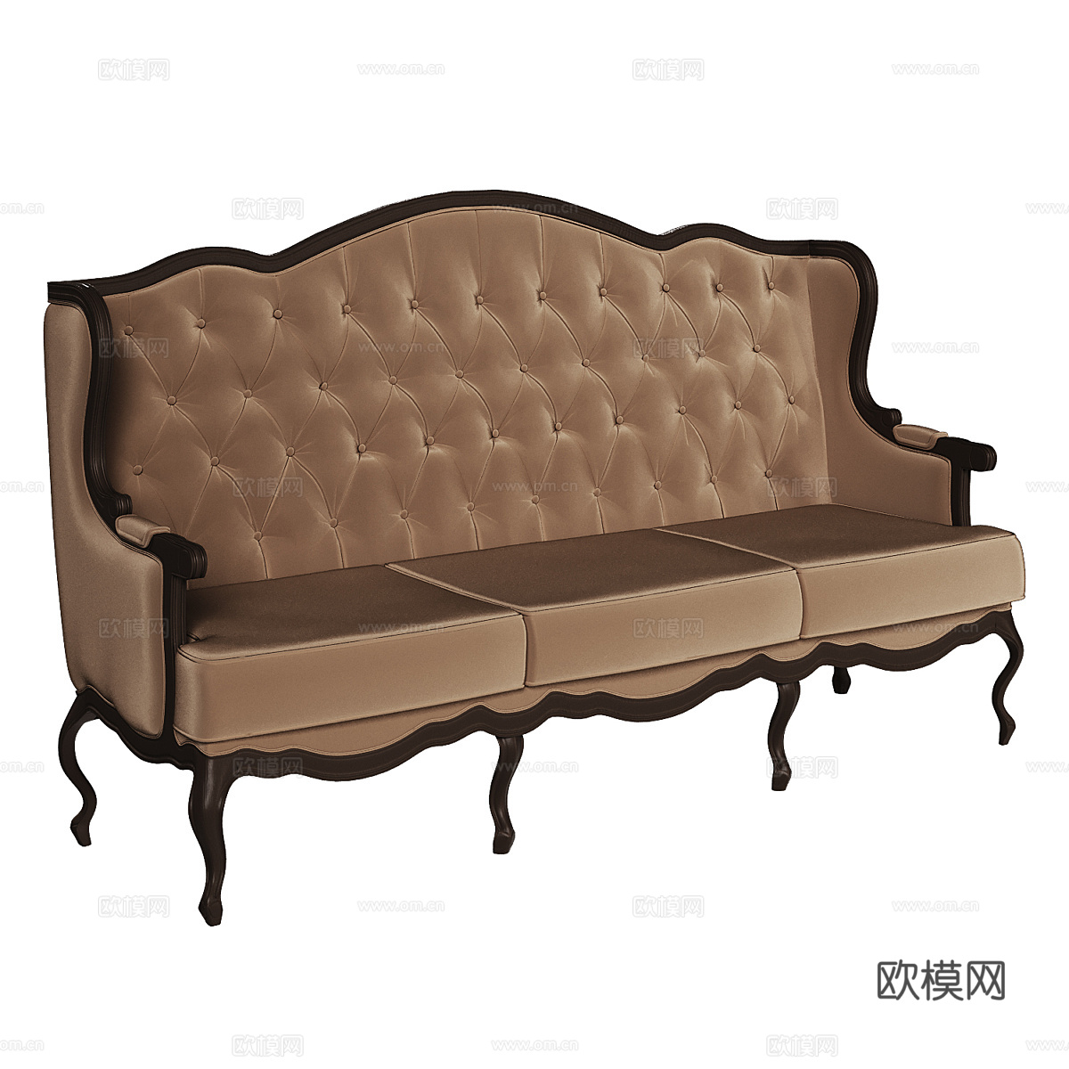 简欧沙发 欧式沙发 美式沙发 布艺沙发 休闲沙发 沙发卡座su模型下载（渲染图1）
