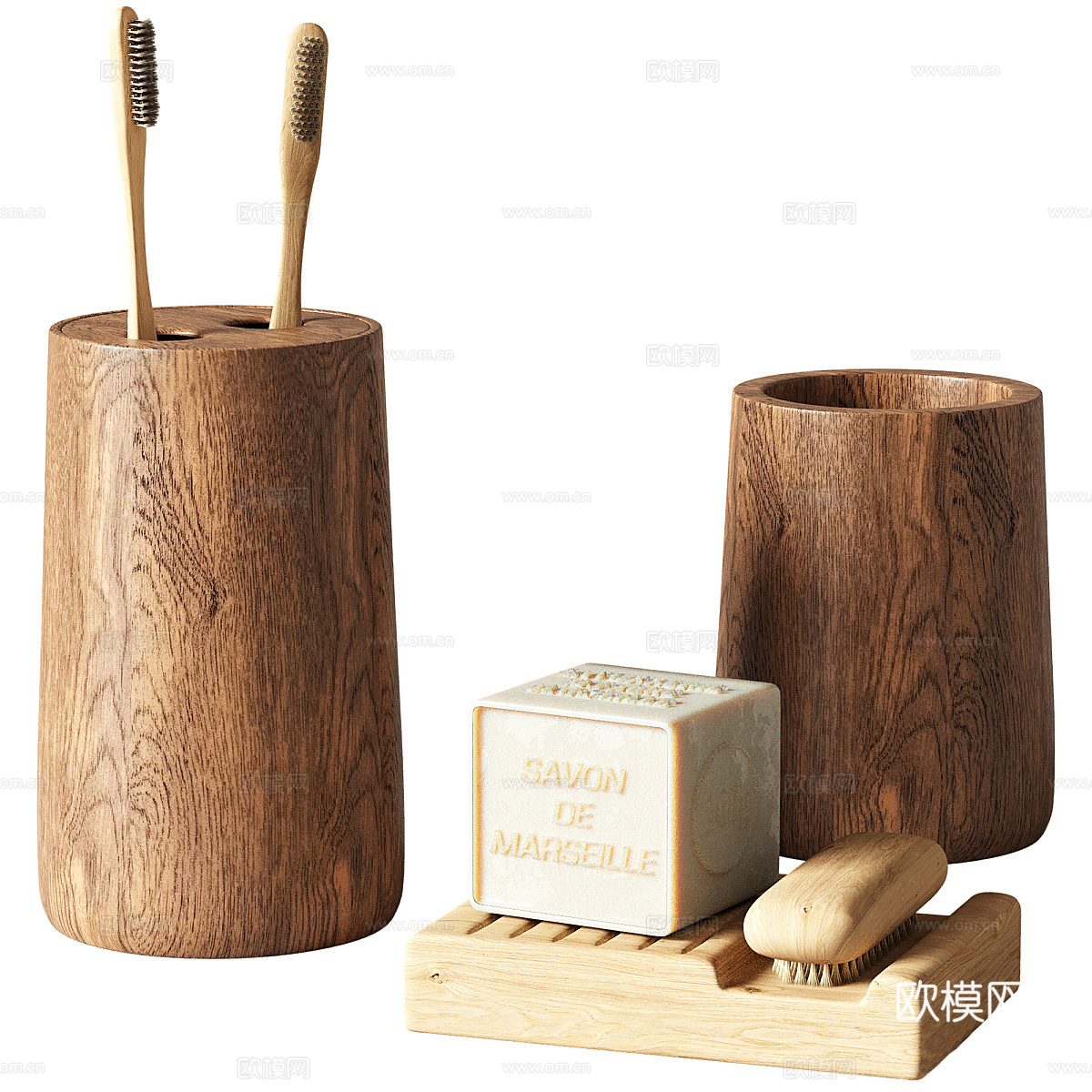 中古风侘寂 洗涤用品3d模型