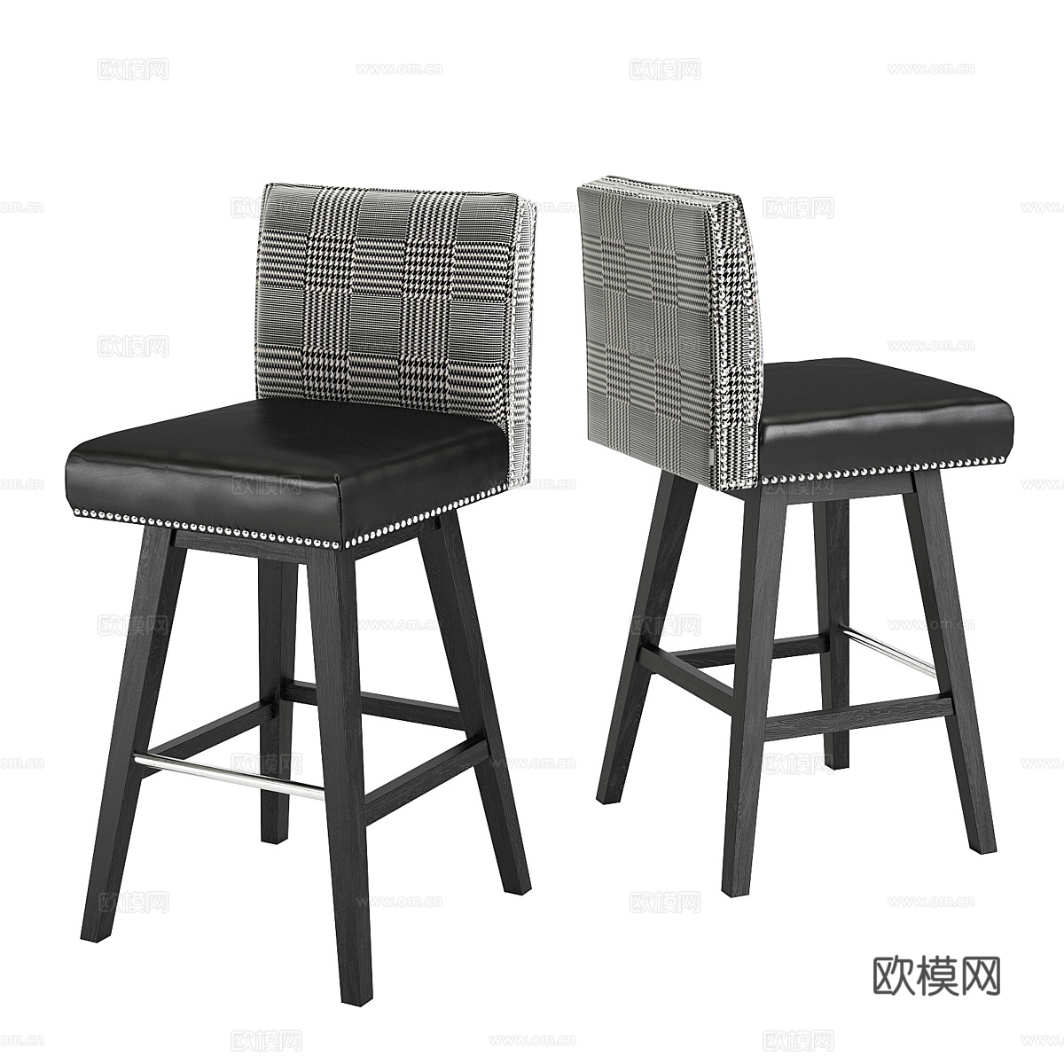 简约吧椅 艺术吧椅 布艺吧椅 木吧椅 休闲吧椅 吧台椅 吧凳su模型