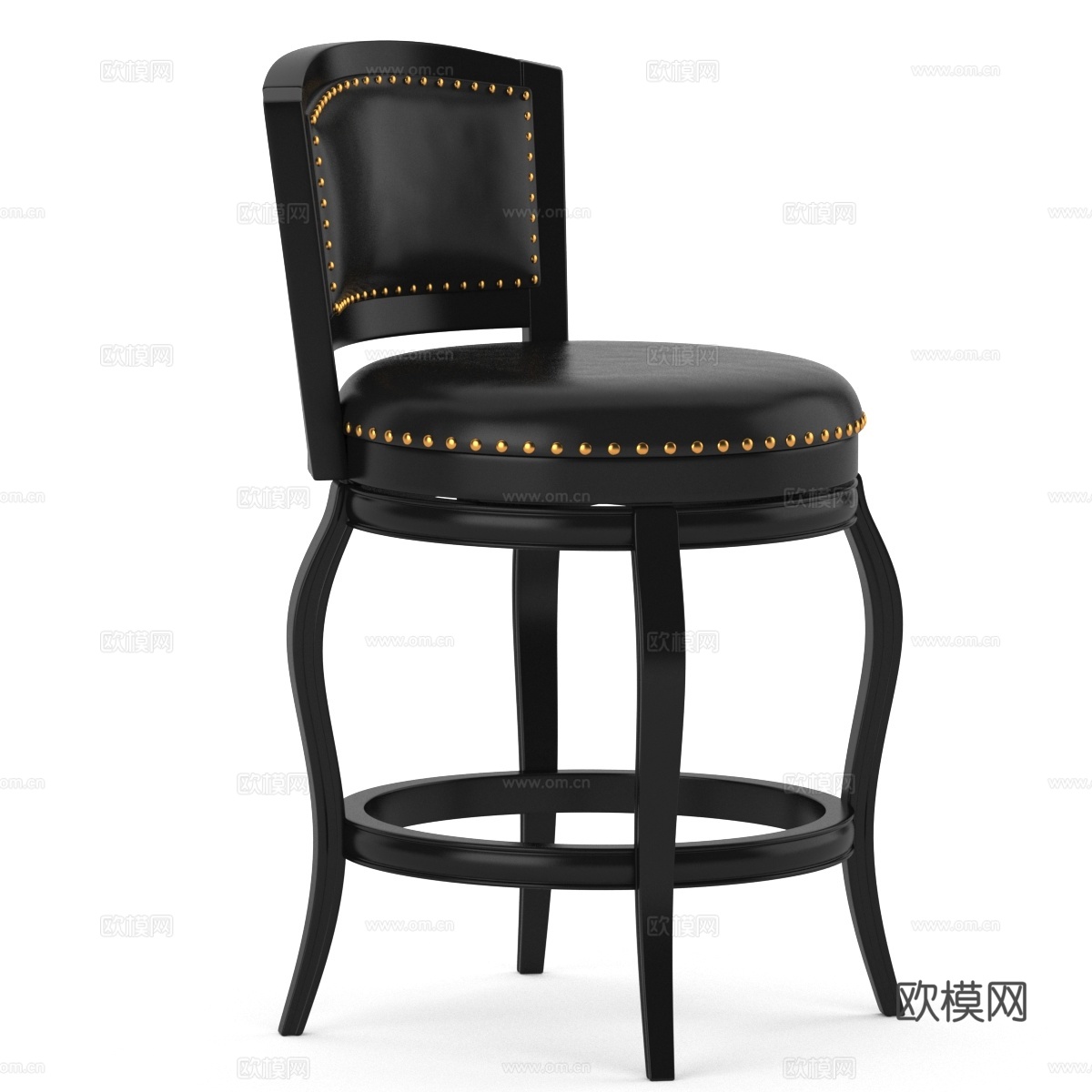 简欧吧椅 吧椅吧凳 皮革吧椅 皮革吧凳 皮革休闲椅 休闲吧椅su模型