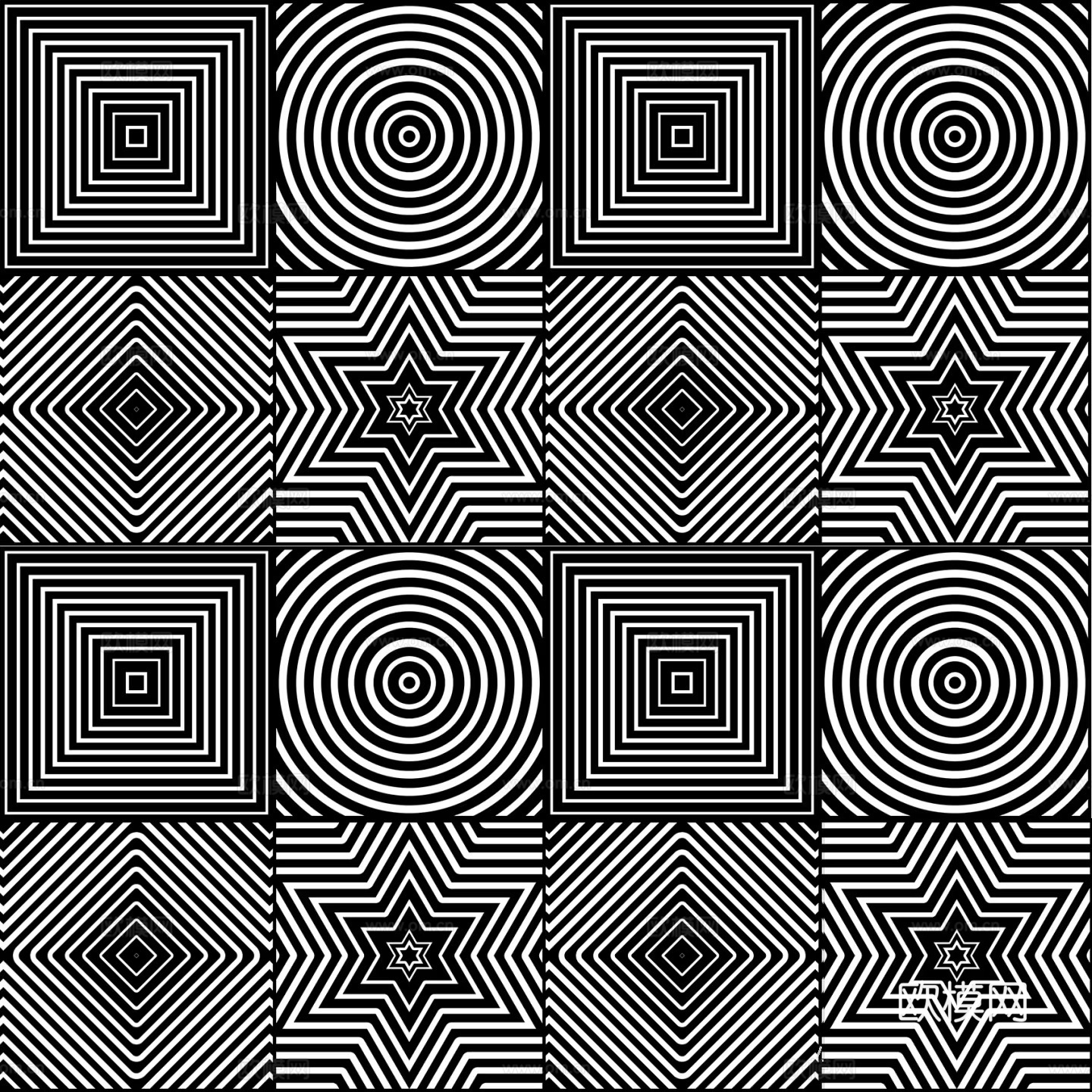 黑白渐变穿孔铝板